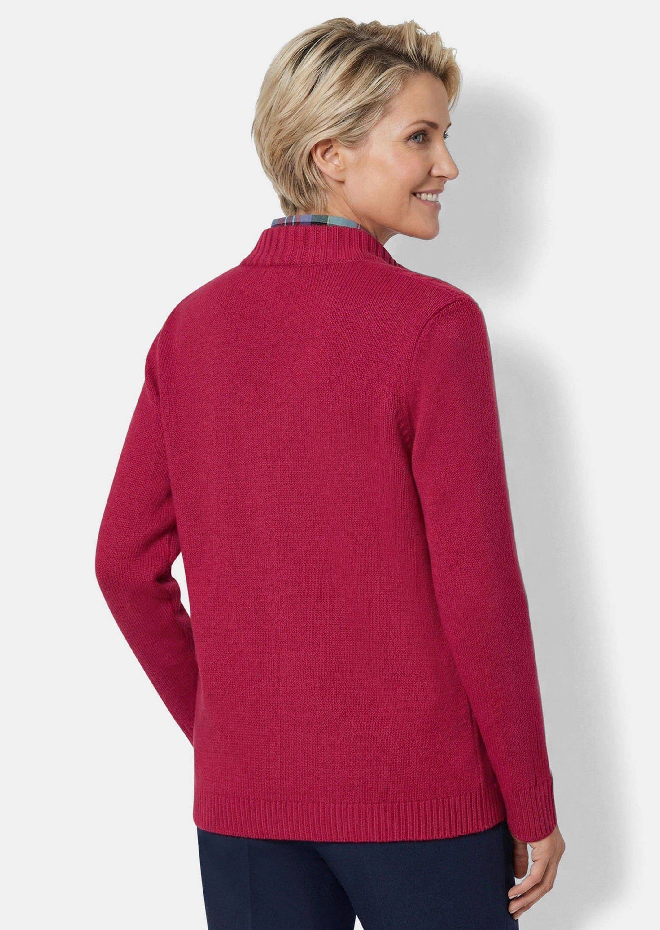 GOLDNER Strickjacke »Cardigan mit Zopfmuster« Zopfmuster im Vorderteilund aufgesetzte Taschen