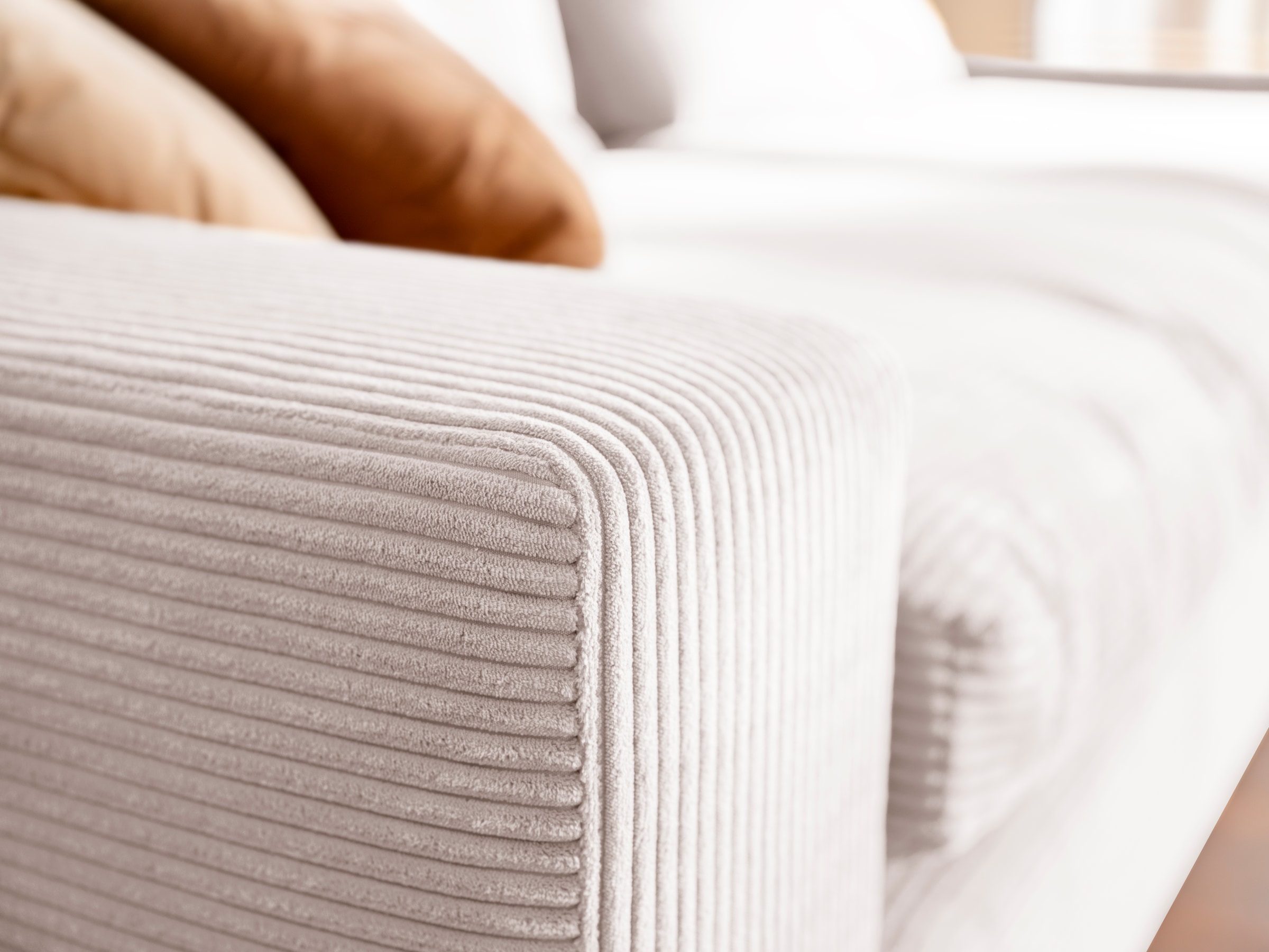 alina Big-Sofa »Sandy« 266 cm breit und 123 cm tief, in modernem Cordstoff