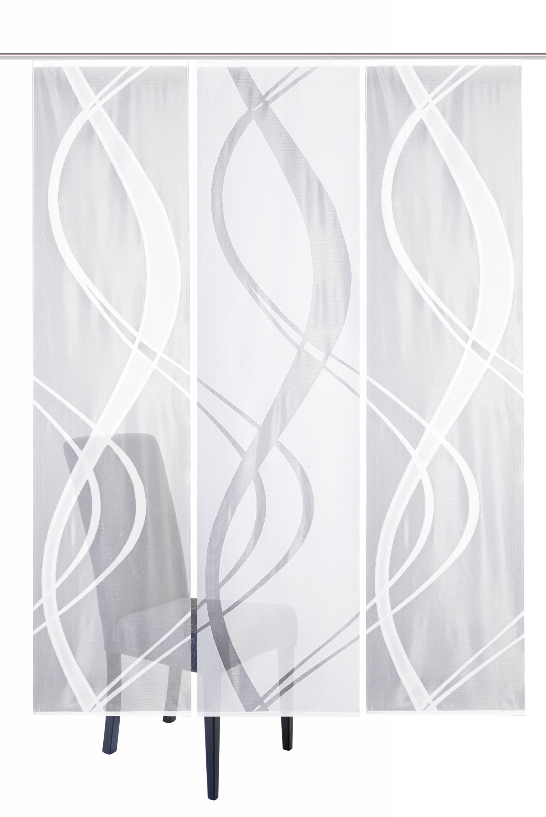 HOME WOHNIDEEN Schiebegardine »TIBASO«, (3 St.), halbtransparent