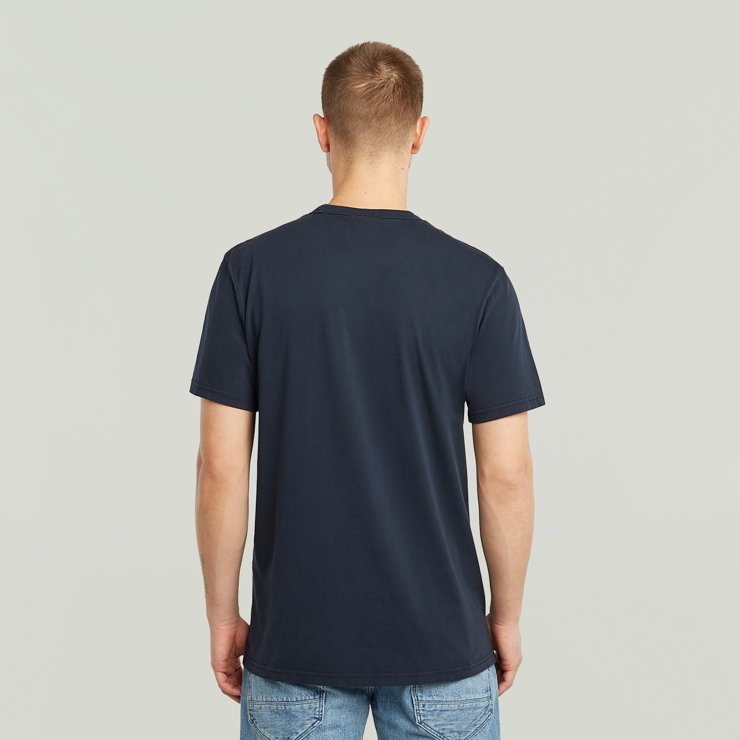 G-STAR T-Shirt »Nifous«, Rundhals, mit Rippeinsatz