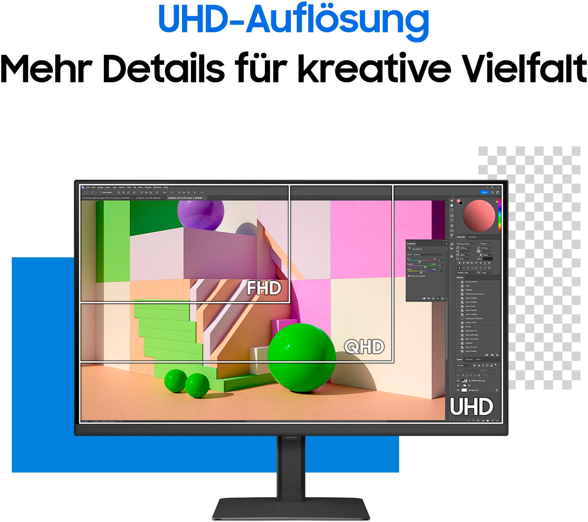Samsung LED-Monitor »S27D800UAU«, 68 cm/27 Zoll, 3840 x 2160 px, 4K Ultra HD, 5 ms Reaktionszeit, 60 Hz