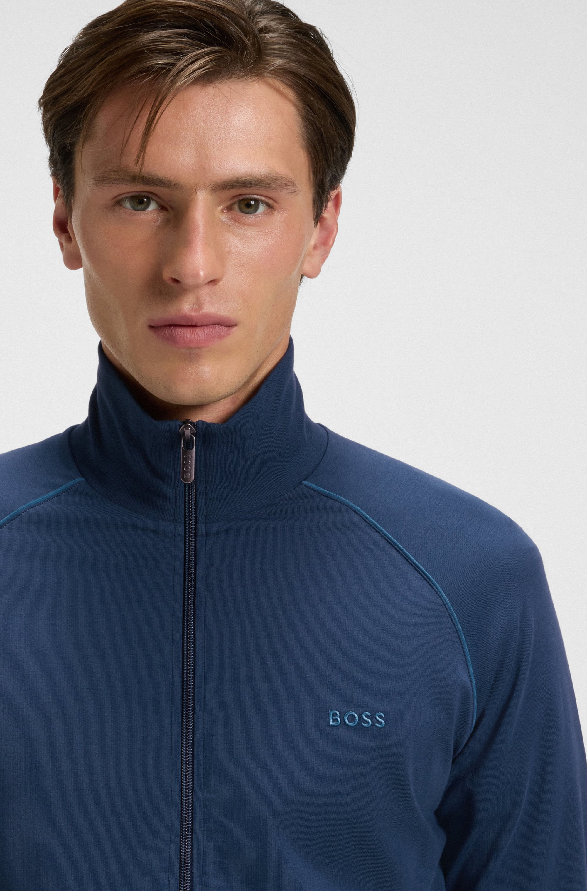BOSS Sweatjacke »Mix&Match Jacket Z«, mit Kängurutasche