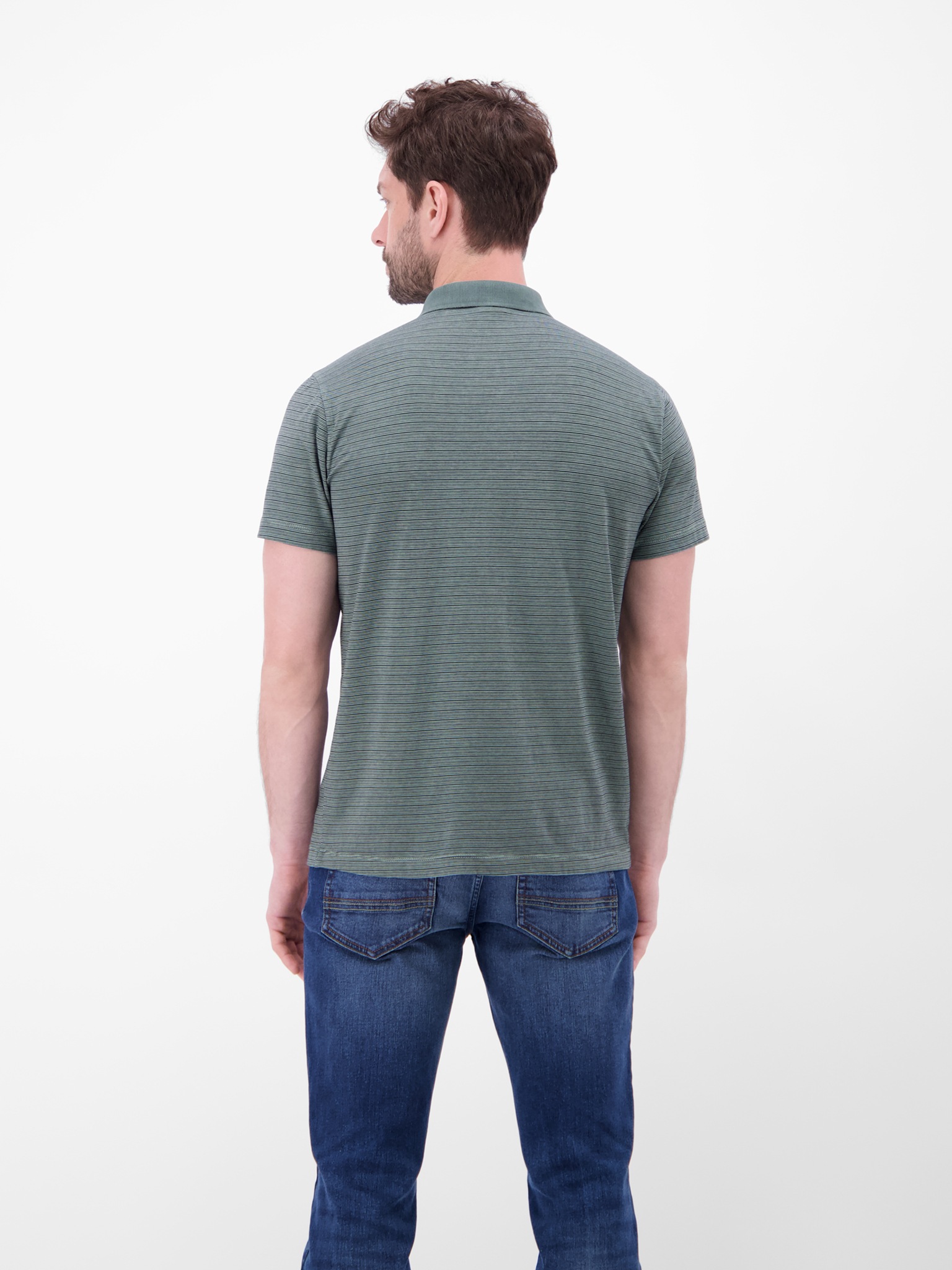 LERROS Poloshirt Kurzarm-Polo mit feinen Streifen