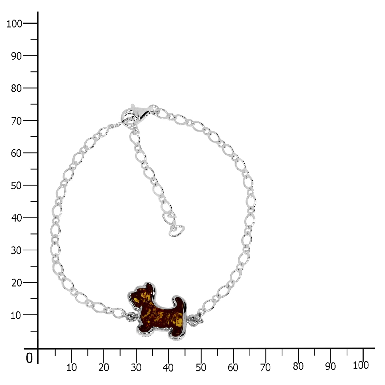 OSTSEE-SCHMUCK Armband »- Hund - Silber 925/000 - Bernstein«