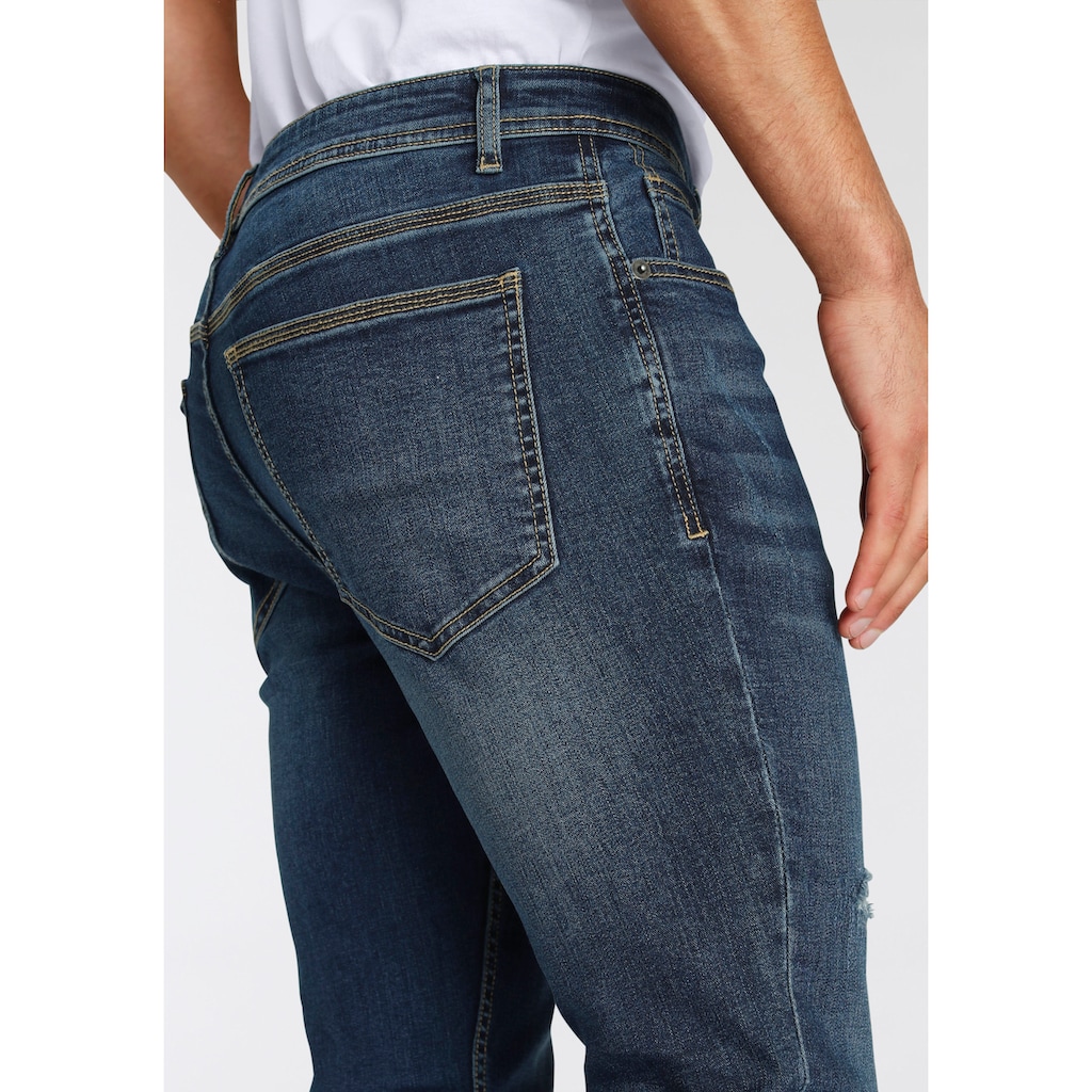 AJC Straight-Jeans, mit Abriebeffekten an den Beinen