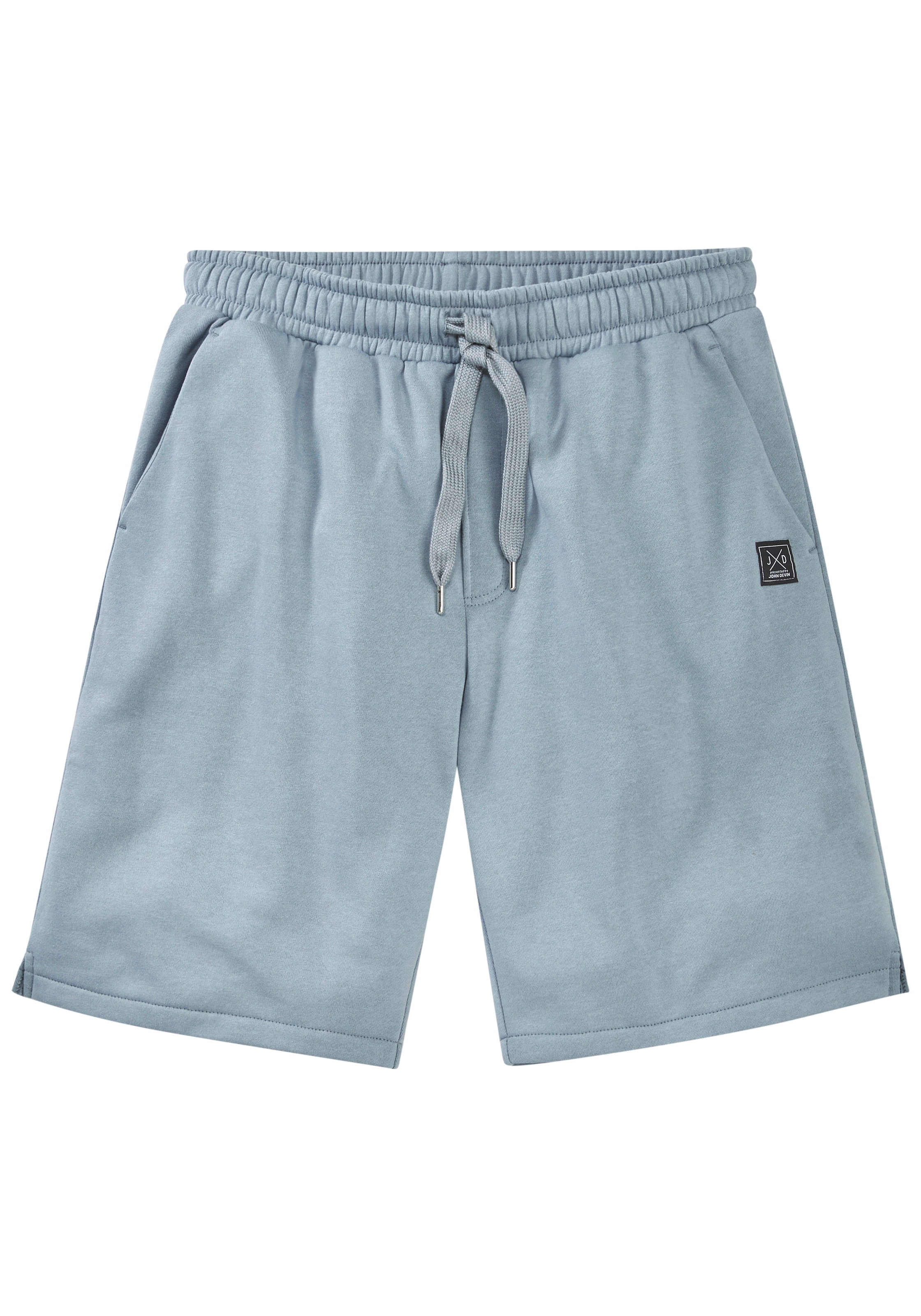 John Devin Sweatshorts »- kurze Hose aus innen angerauter Sweatware«  mit breiter Kordel und seitlichen Taschen