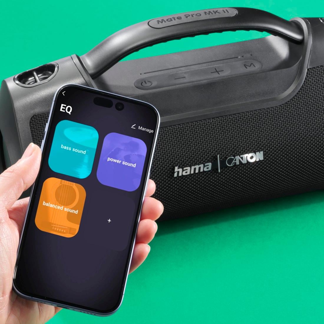 Hama Bluetooth-Lautsprecher »Bluetooth-Lautsprecher 60W (App, Party Box wasserfest IPX6, PowerPack)« (A2DP Bluetooth App-Steuerung | Kabellos | Powerbank 160 W) Outdoor, tragbar, App-Steuerung, kabellos, Ladefunktion