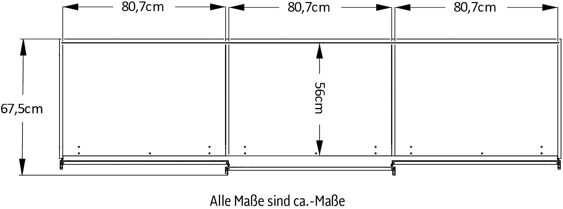 STAUD Schwebetürenschrank »Includo, Made in Germany«, Mit vier verschiedenen Ausstattungsvarianten
