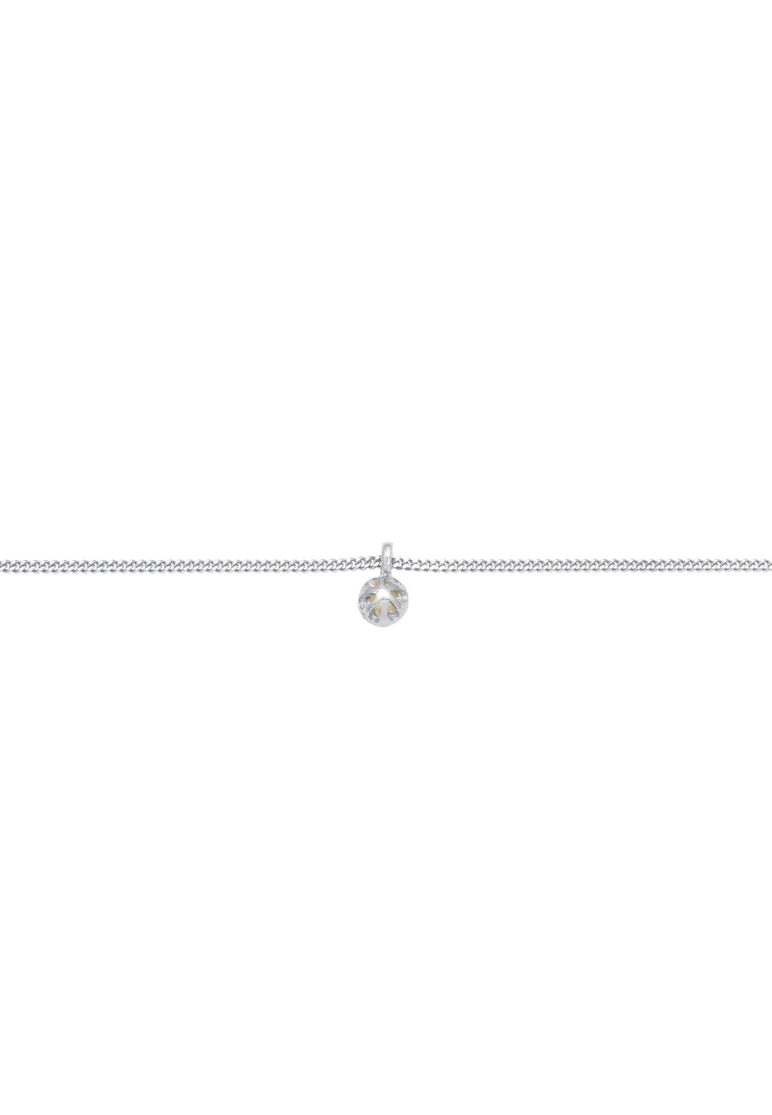 Elli Choker »Halskette Choker mit Anhänger Labradorite Rund 925 Silber«