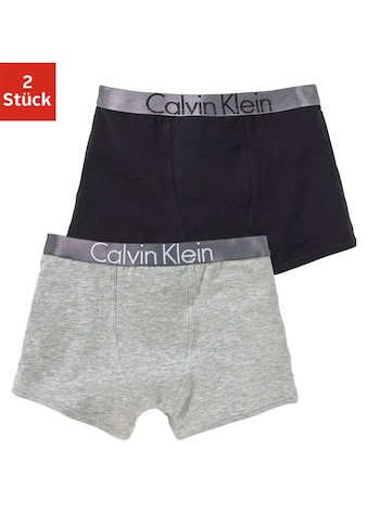 Calvin Klein Boxer, (2 St.), mit silberfarbenen Bund kaufen