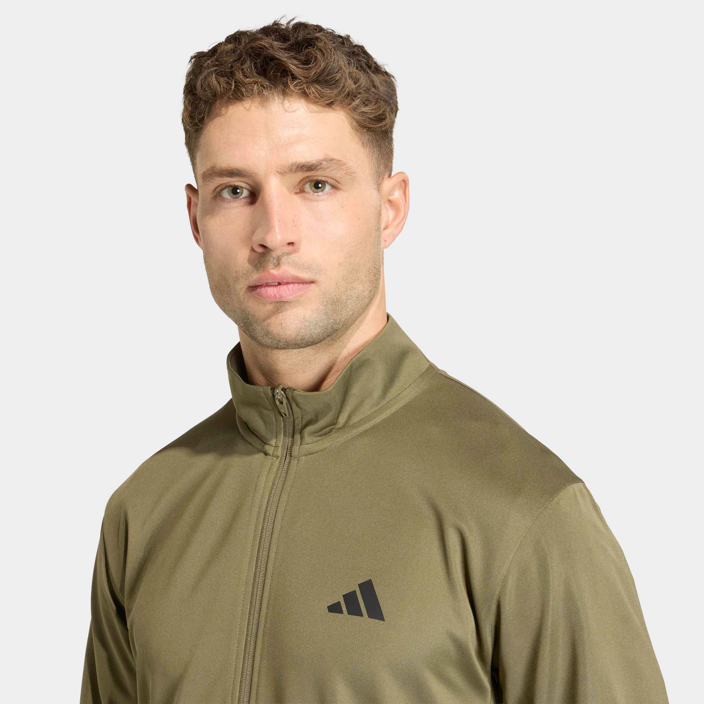 adidas Performance Trainingsjacke »WORKOUT ESSENTIALS ALL-SET 3-STREIFEN, GEWIRKTES MATERIAL«