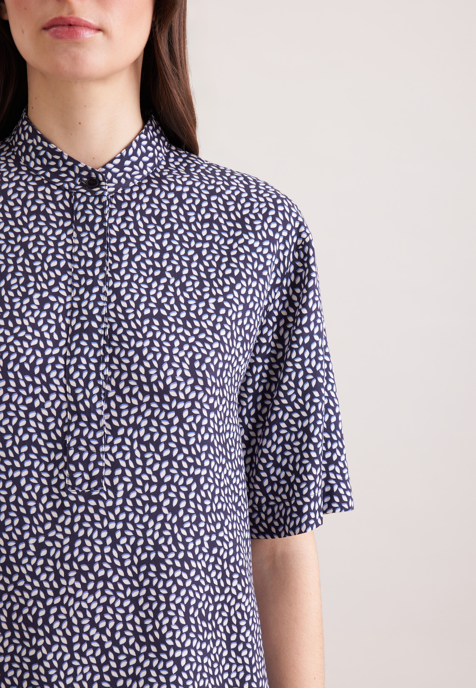 seidensticker Klassische Bluse Tunika Druck