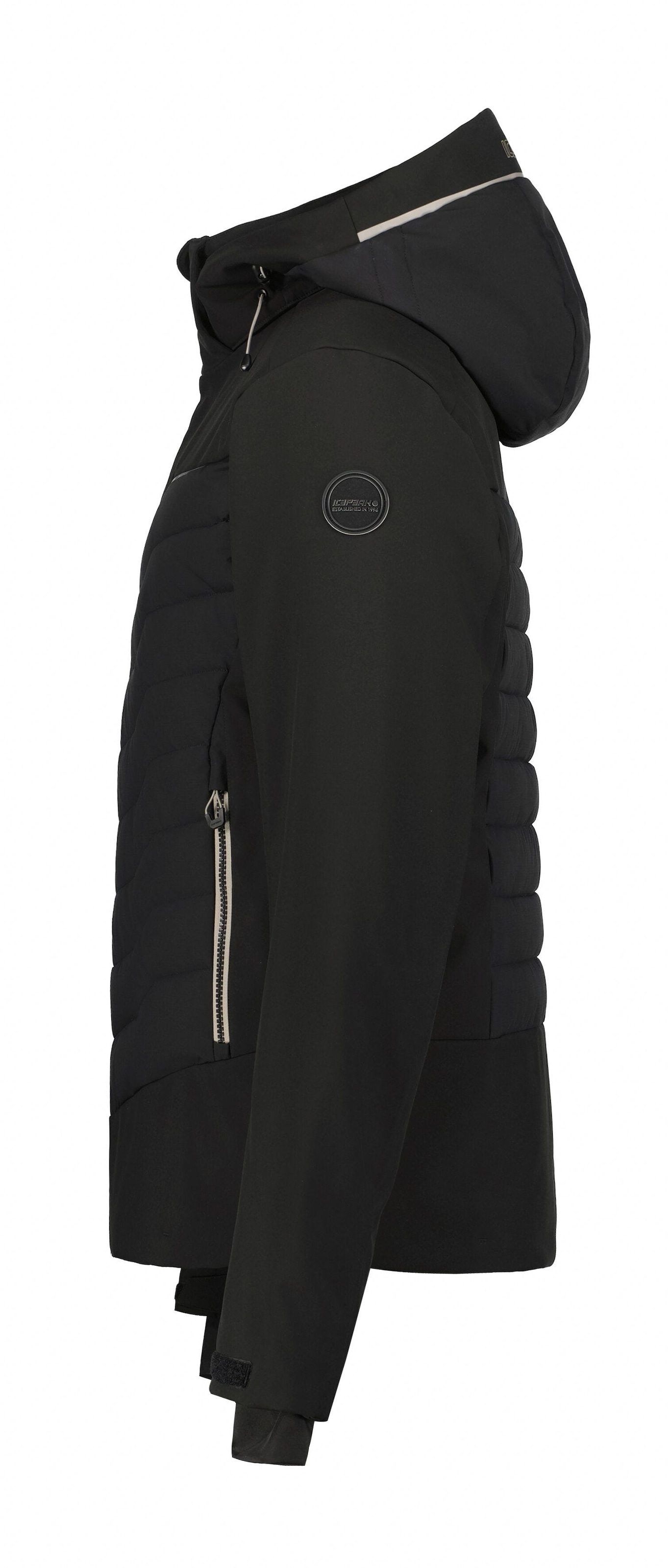 Icepeak Softshelljacke »ICEPEAK FREMONT« mit Kapuze mit dezenten Logoschriftzügen und Patch am Oberarm