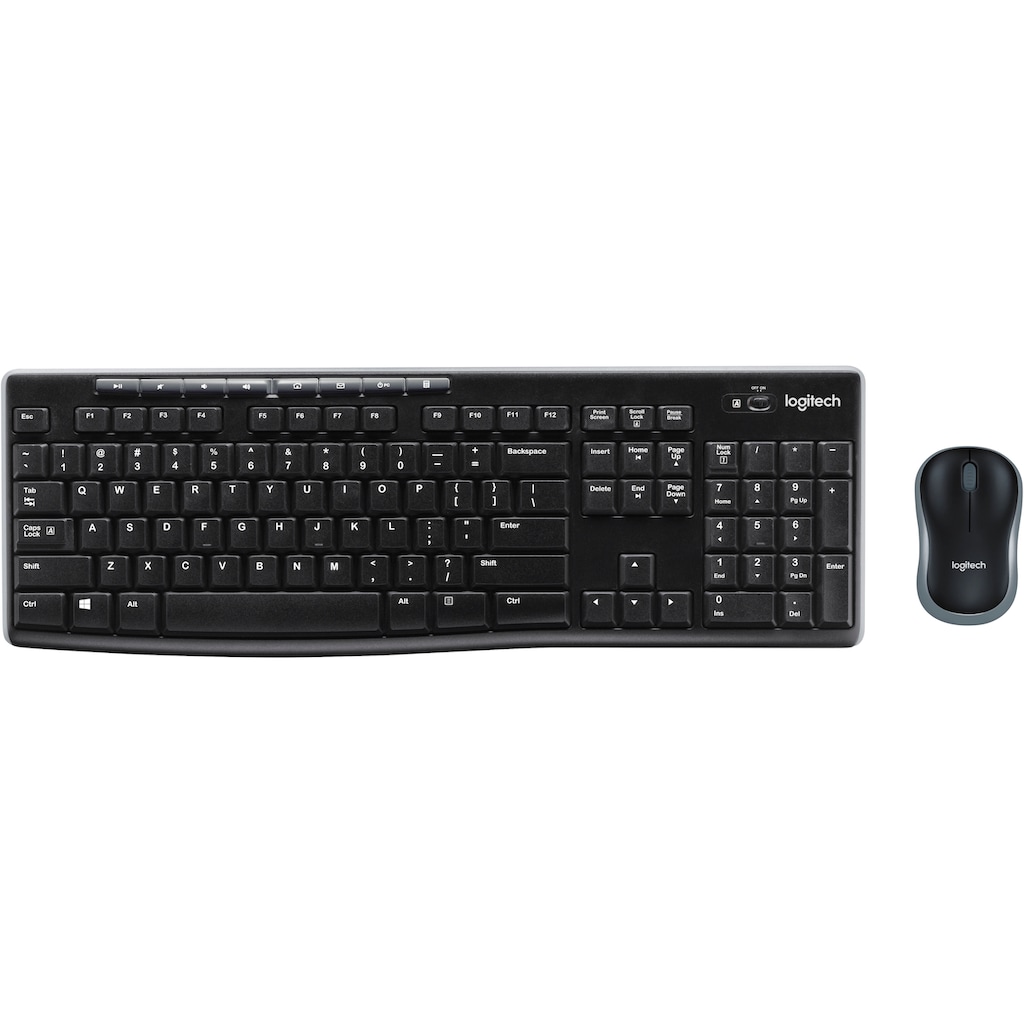 Logitech Wireless-Tastatur »Wireless Combo MK270«, (Ziffernblock-Fn-Tasten)