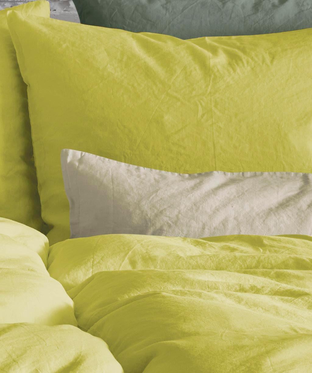 fleuresse Bettwäsche »Provence in Gr. 135x200, 155x220 oder 200x200 cm«, Halbleinen, 50% Baumwolle, 50% Leinen, Gr. 135x200, 155x220, 200x200cm