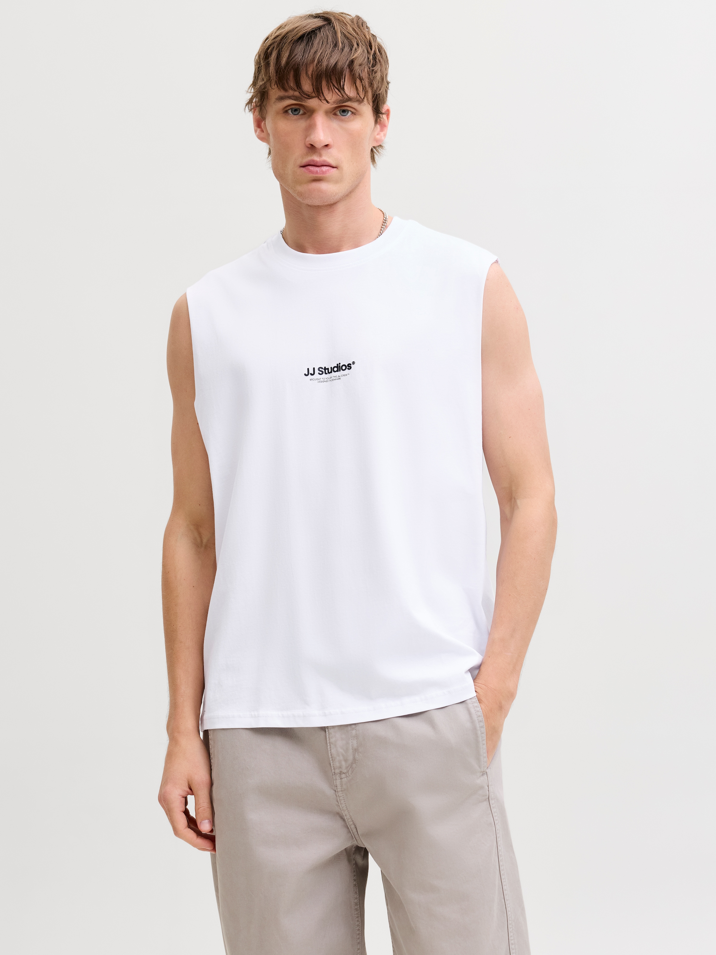Jack & Jones Muscleshirt »JJESOHO SLEEVELESS TEE SN« mit Logobranding