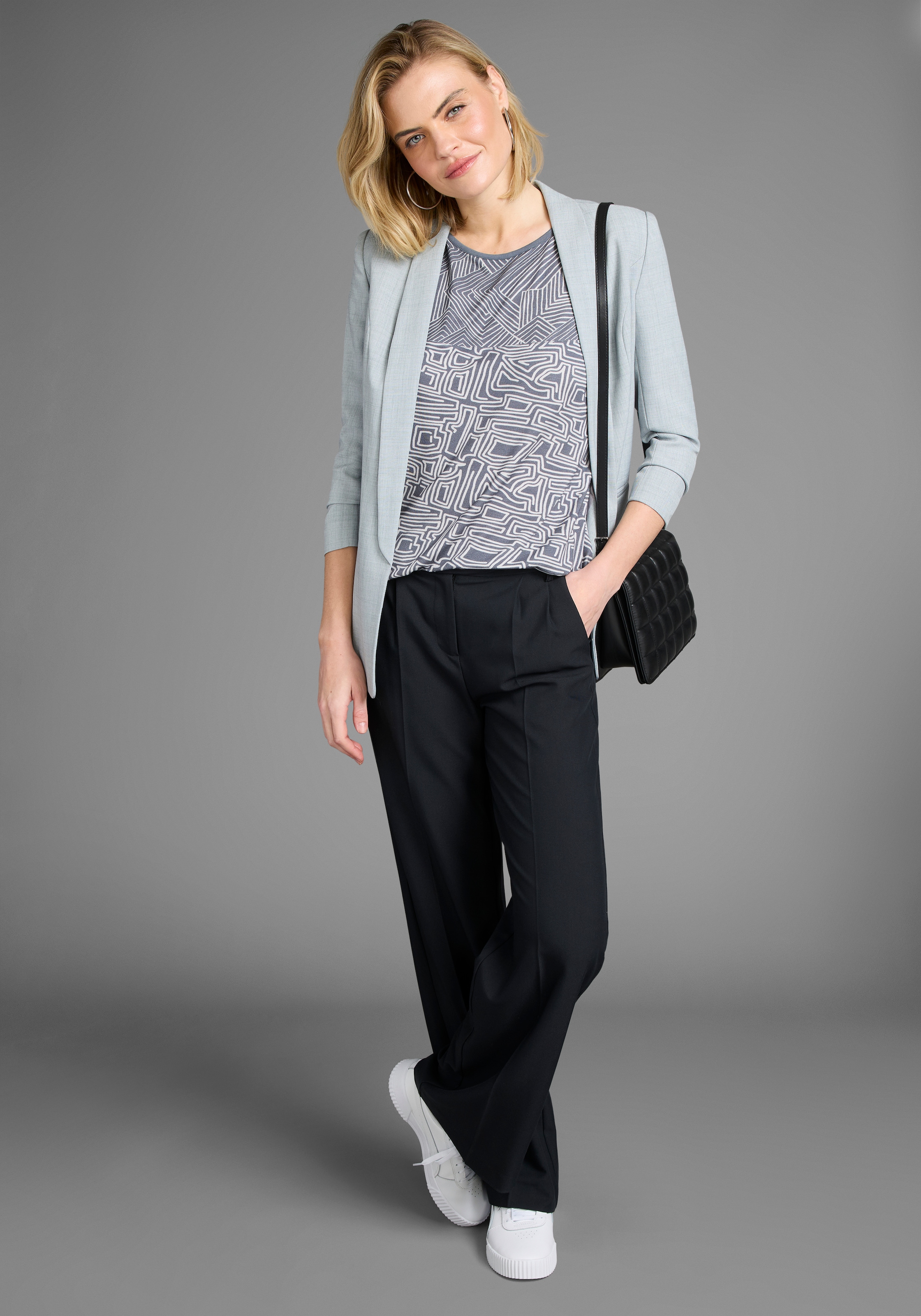 Laura Scott T-Shirt, mit stylischem Mustermix im Graphik-Design