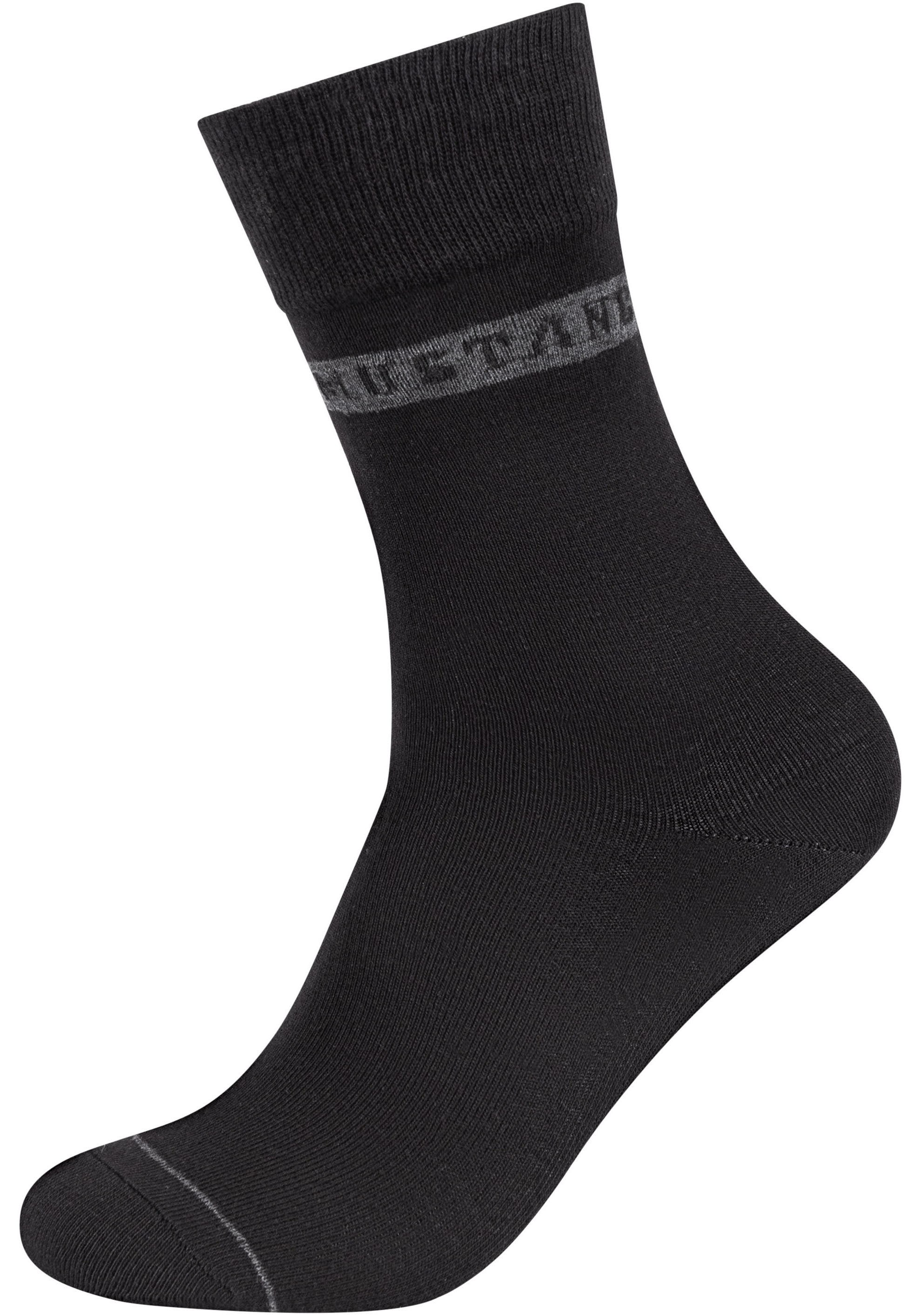 MUSTANG Socken »casual«, (6er Pack), mit Weicher und elastischer Komfortbund