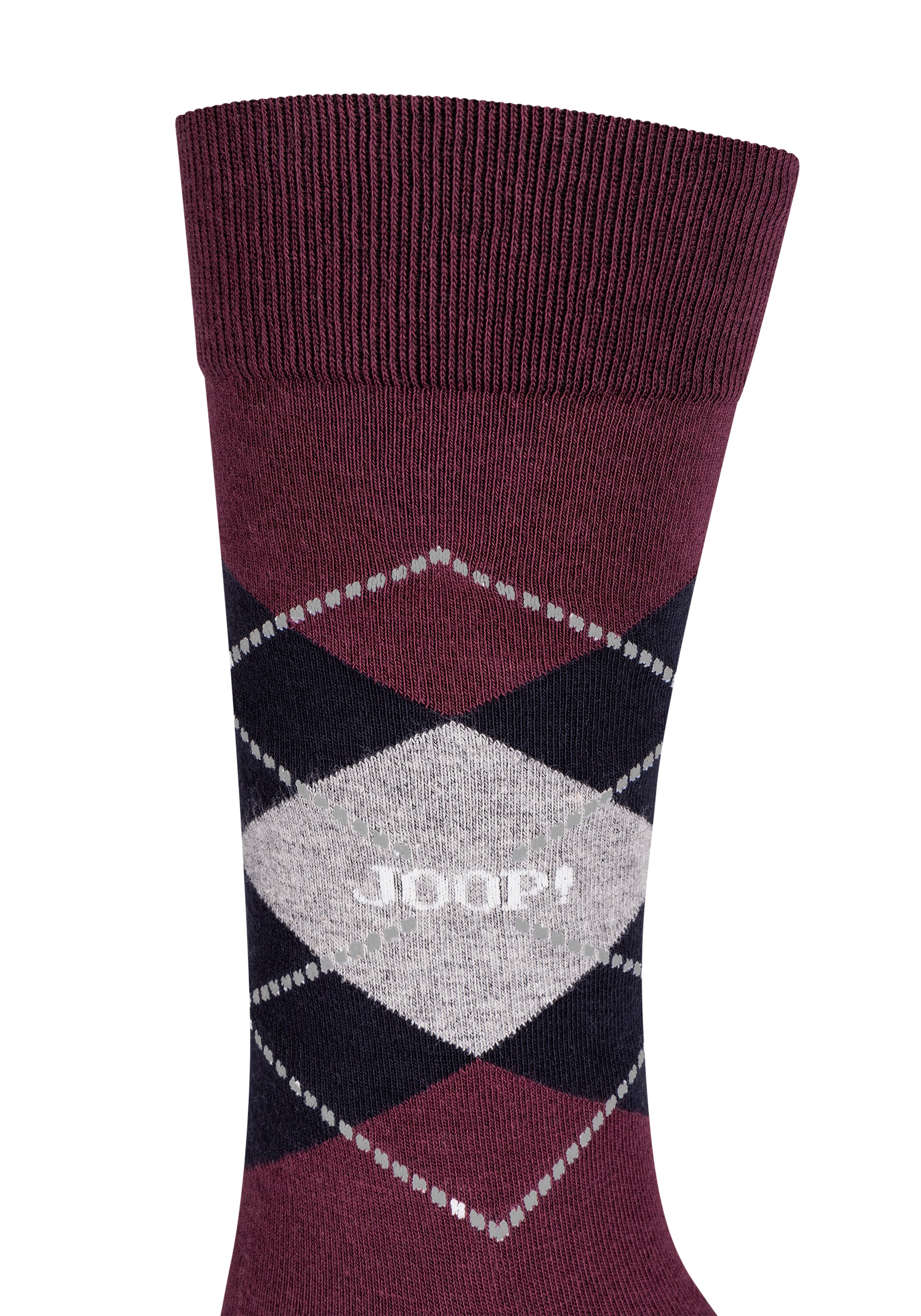 JOOP! Socken »premium essentials« 2 Paar,  Premium Qualität, verstärkte Ferse, verstärkte Zehen, Argyle Design