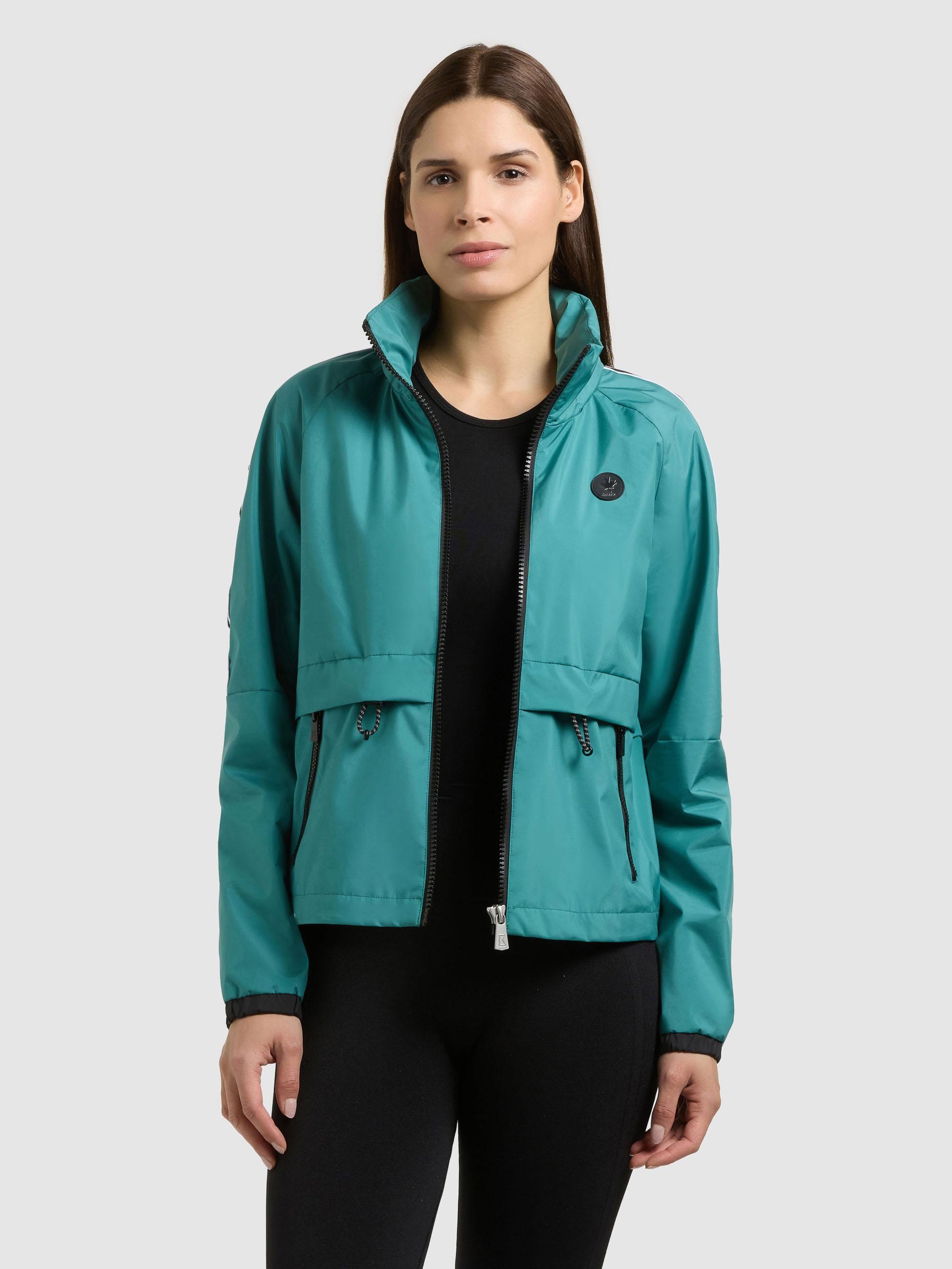 khujo Windbreaker »Windbreaker Olia« mit Kapuze Übergangsjacke mit im Kragen verstaubarer Kapuze