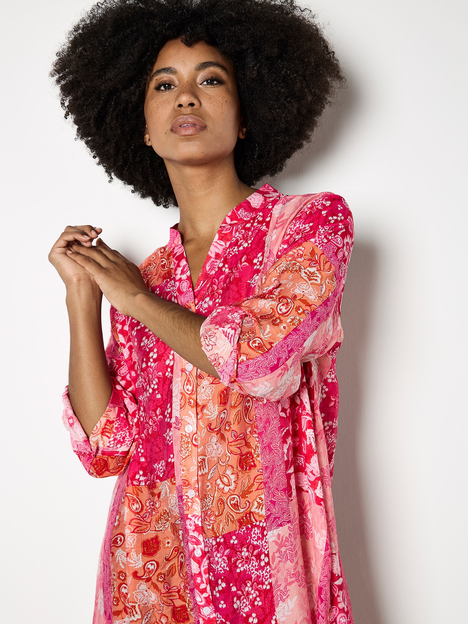 Apricot Hemdbluse »Bluse« im Patchwork-Design