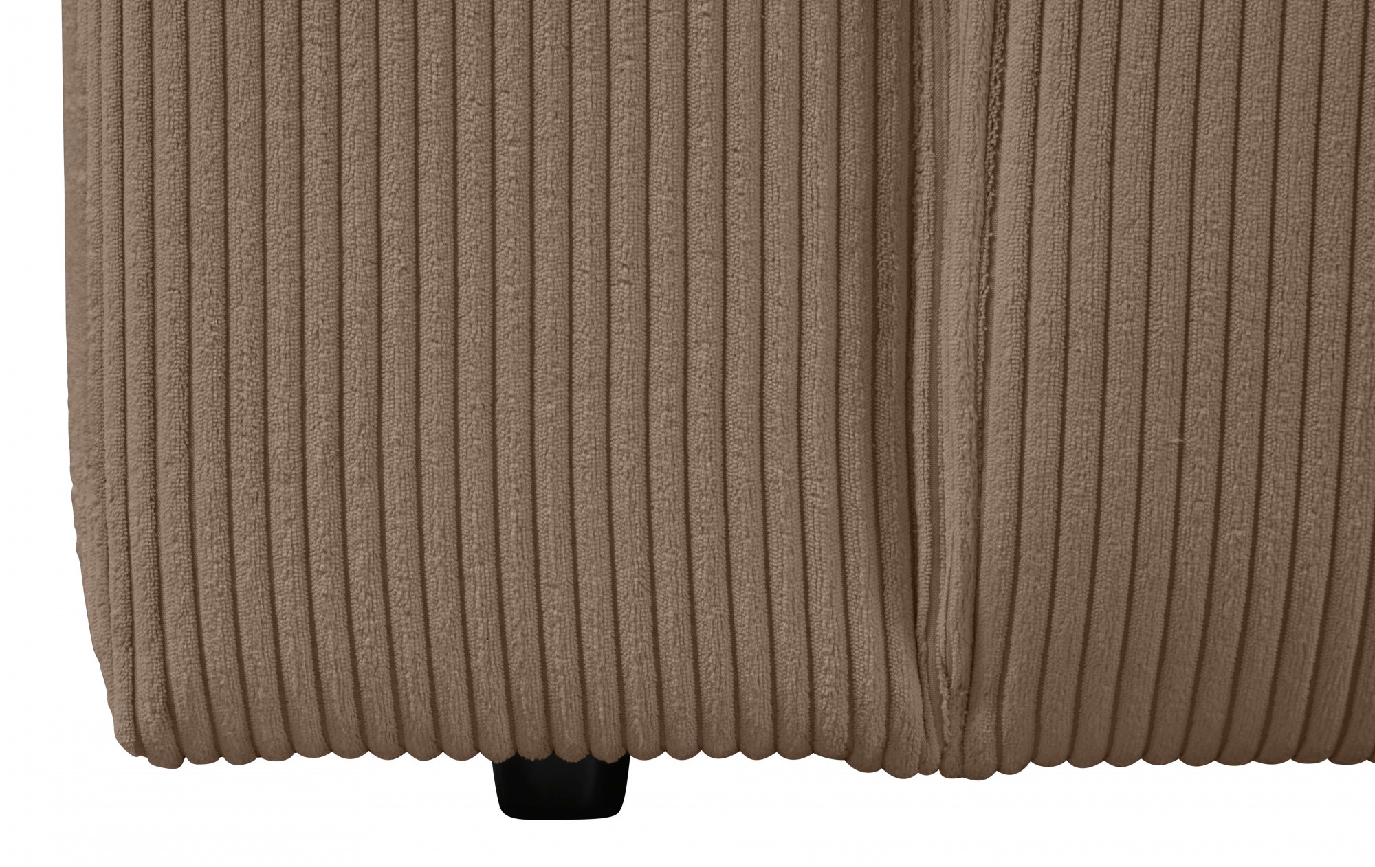 andas Ecksofa »Noord mit Kedernaht, Breite 234 cm, L-Form«, Cord, Struktur, Webstoff, mit Wellenunterfederung, Massivholzrahmen