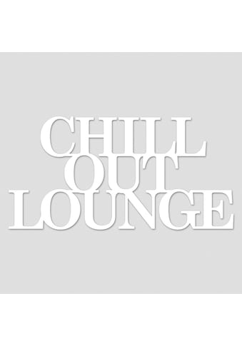 Home affaire Wandbild »Schriftzug "Chill out Lounge"«, Schriftzug, Maße (B/H): 60/30 cm kaufen