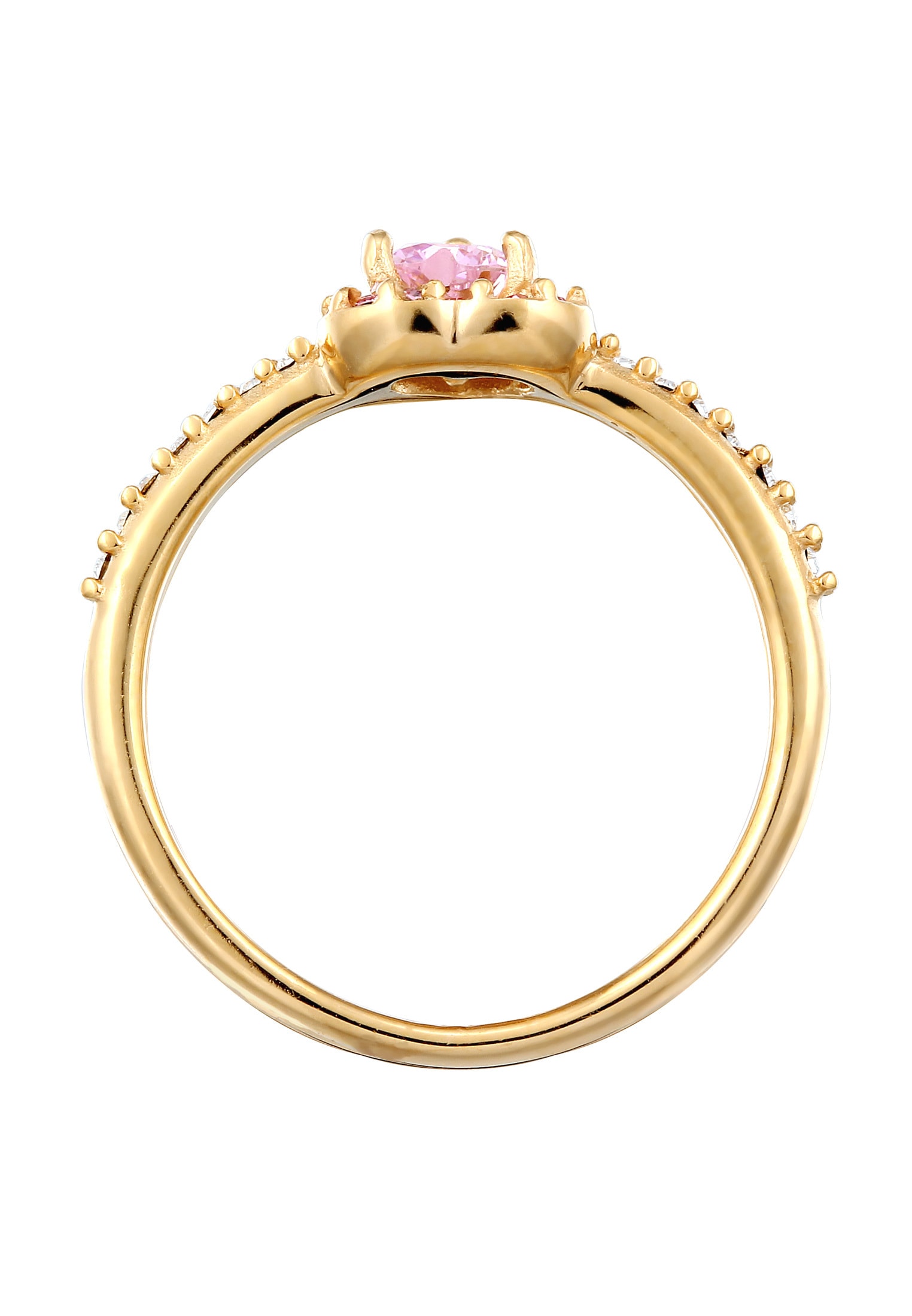 Elli Silberring »Ring Herz Zirkonia Weiß 925 Sterling Silber«