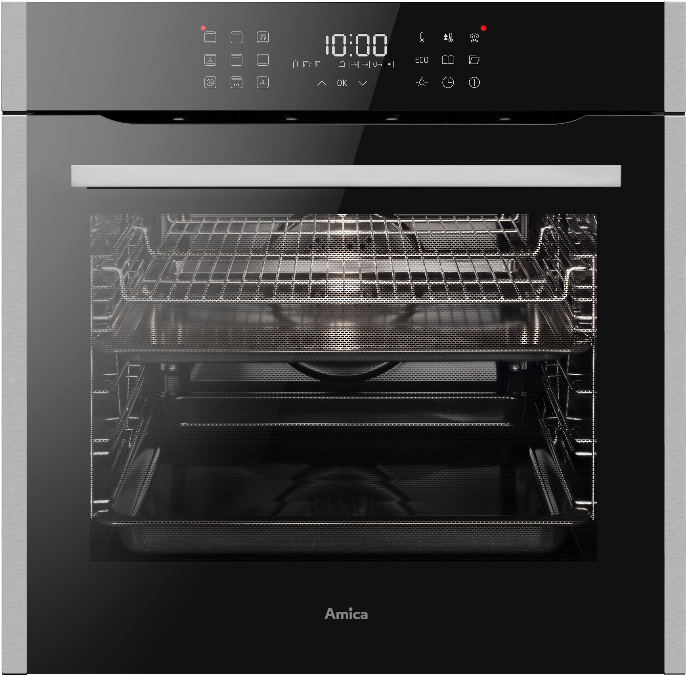 Amica Einbaubackofen  »EBX 944 700 E«, mit 2-fach-Teleskopauszug, Steam Clean