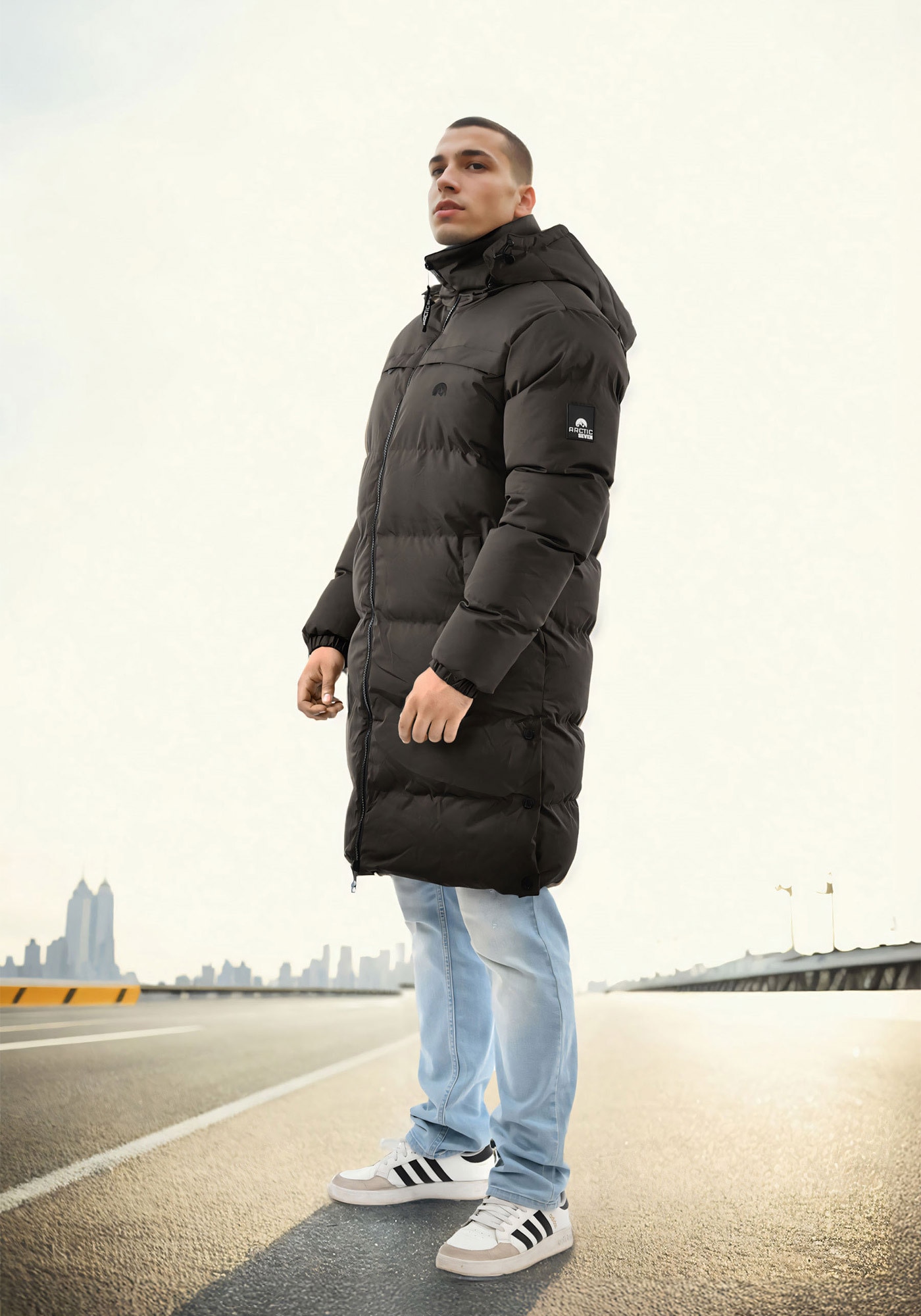 Arctic Seven Winterjacke »Arctic Seven Herren Winter Parka gesteppt AS424«