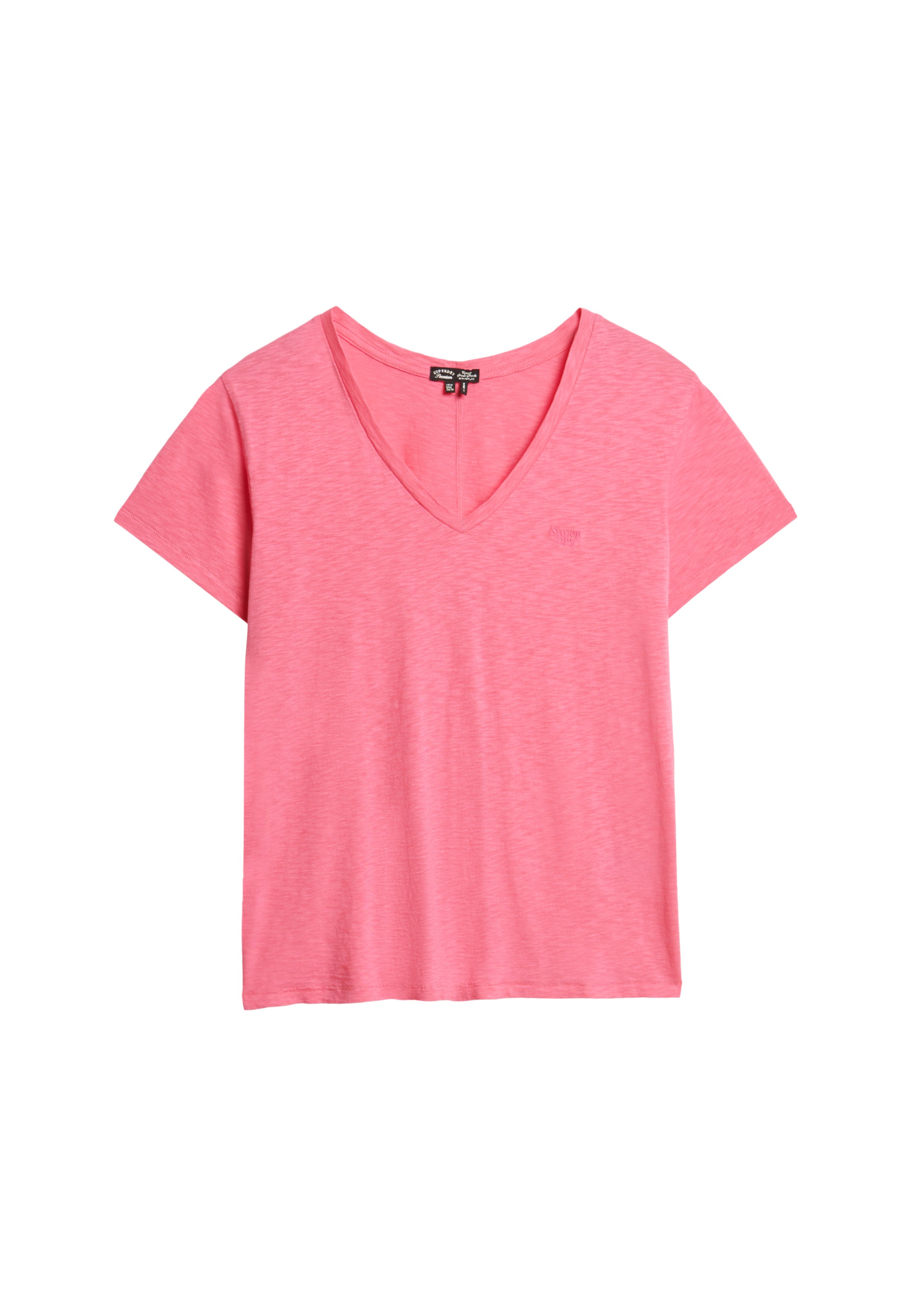 Superdry V-Shirt »STUDIOS SLUB EMB VEE TEE«, strukturiertes T-Shirt mit V-Ausschnitt und Stickerei