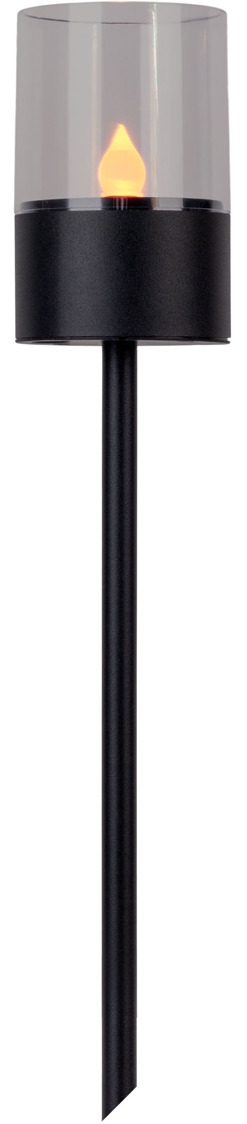 OTTO home LED Solarleuchte »Liddia« LED-Modul 4 Stk. Warmweiß 4er Set Dekoerdspieß, Gartenfackel mit Flammeneffekt, Metall  H: 37cm