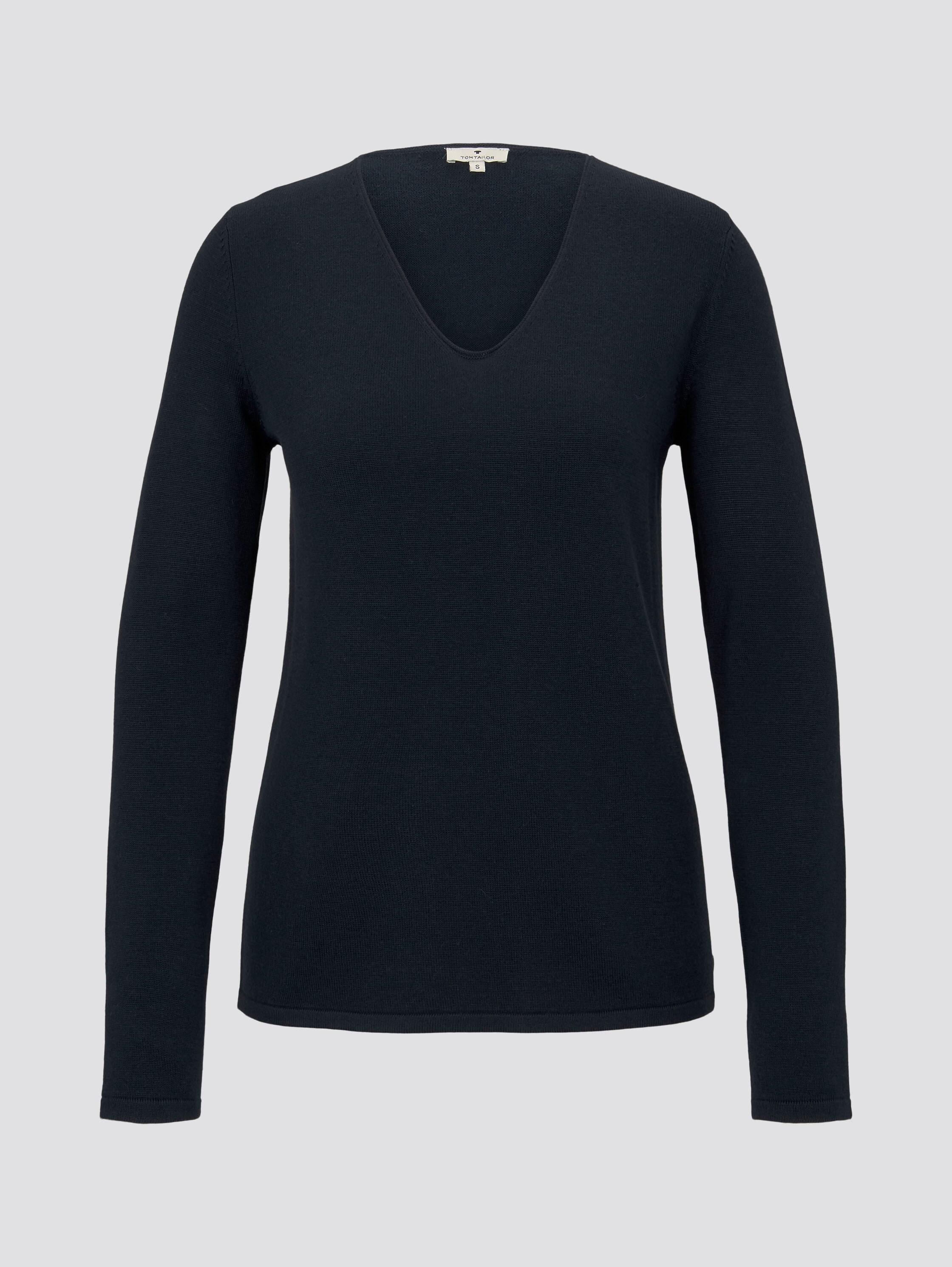 TOM TAILOR V-Ausschnitt-Pullover