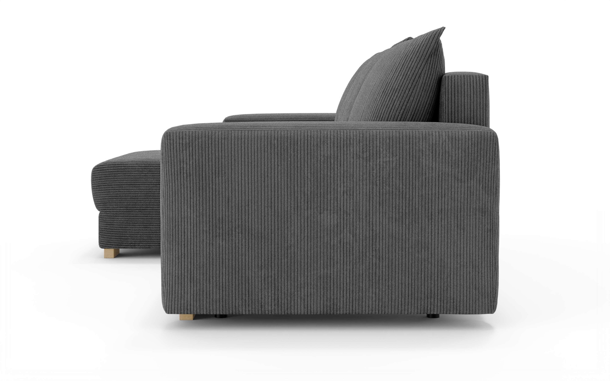 Home affaire Ecksofa »MAGHERA universell Schlafsofa mit Bettkasten, Maße B/T/H: 255/142/84cm« L-Form mit Recamiere rechts oder links montierbar, hoher Sitzkomfort