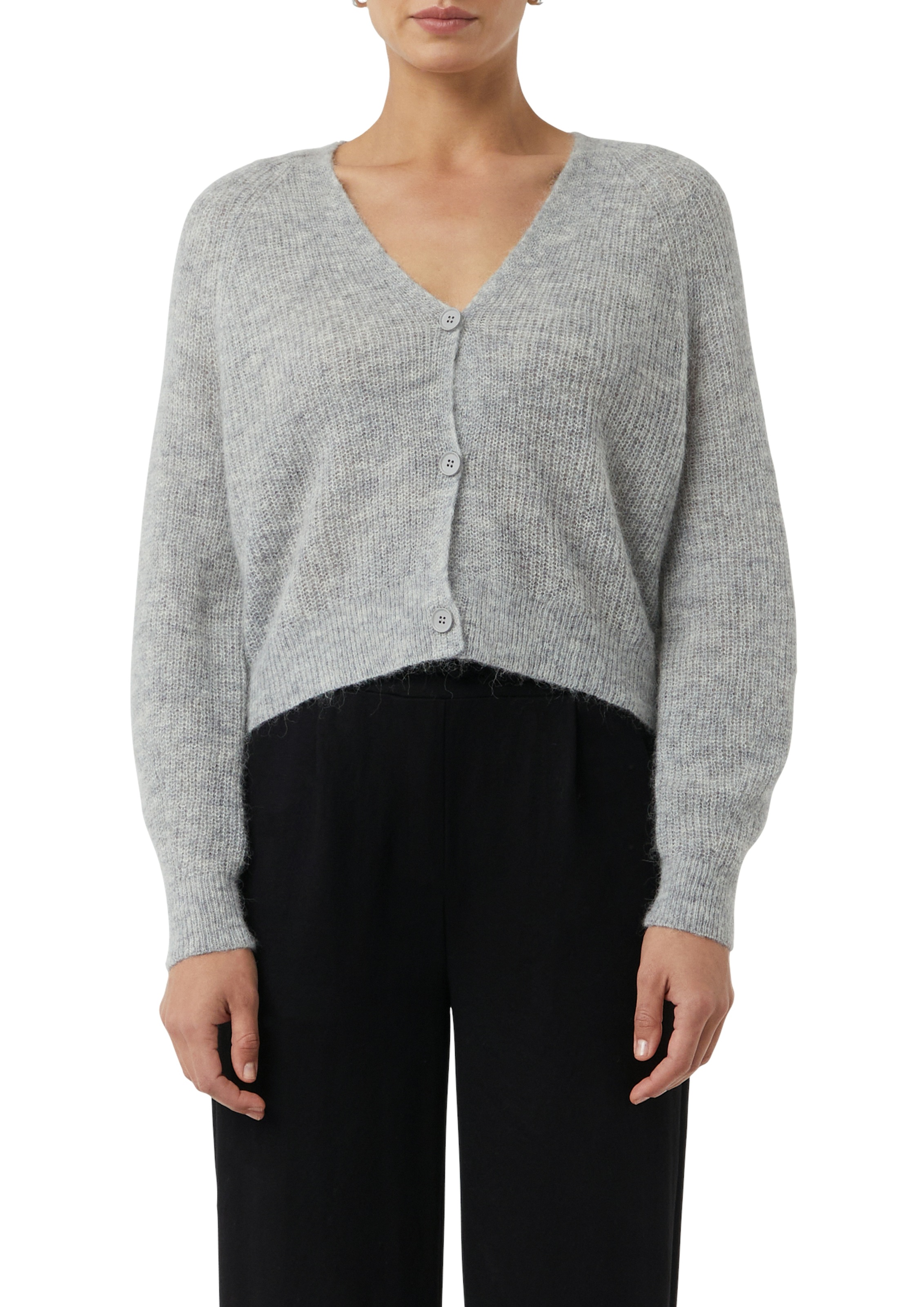 comma casual identity Cardigan, casual, bequem, Alpakamix, V-Ausschnitt