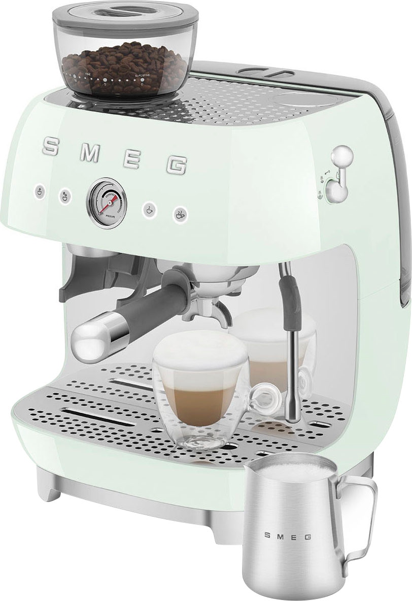 Smeg Espressomaschine »EGF03PGEU«, mit integrierter Kaffeemühle