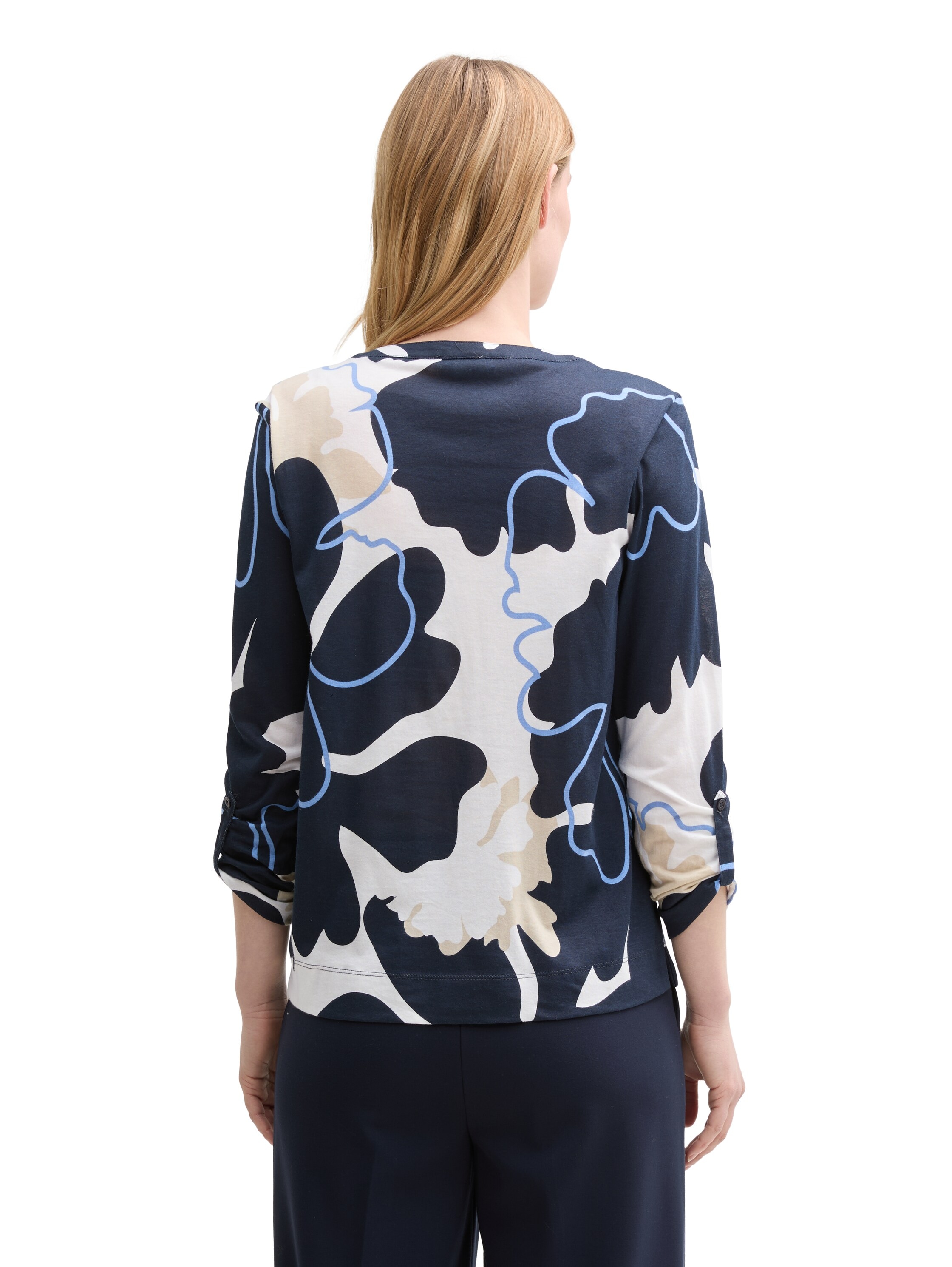 TOM TAILOR Langarmshirt, mit All-Over Print