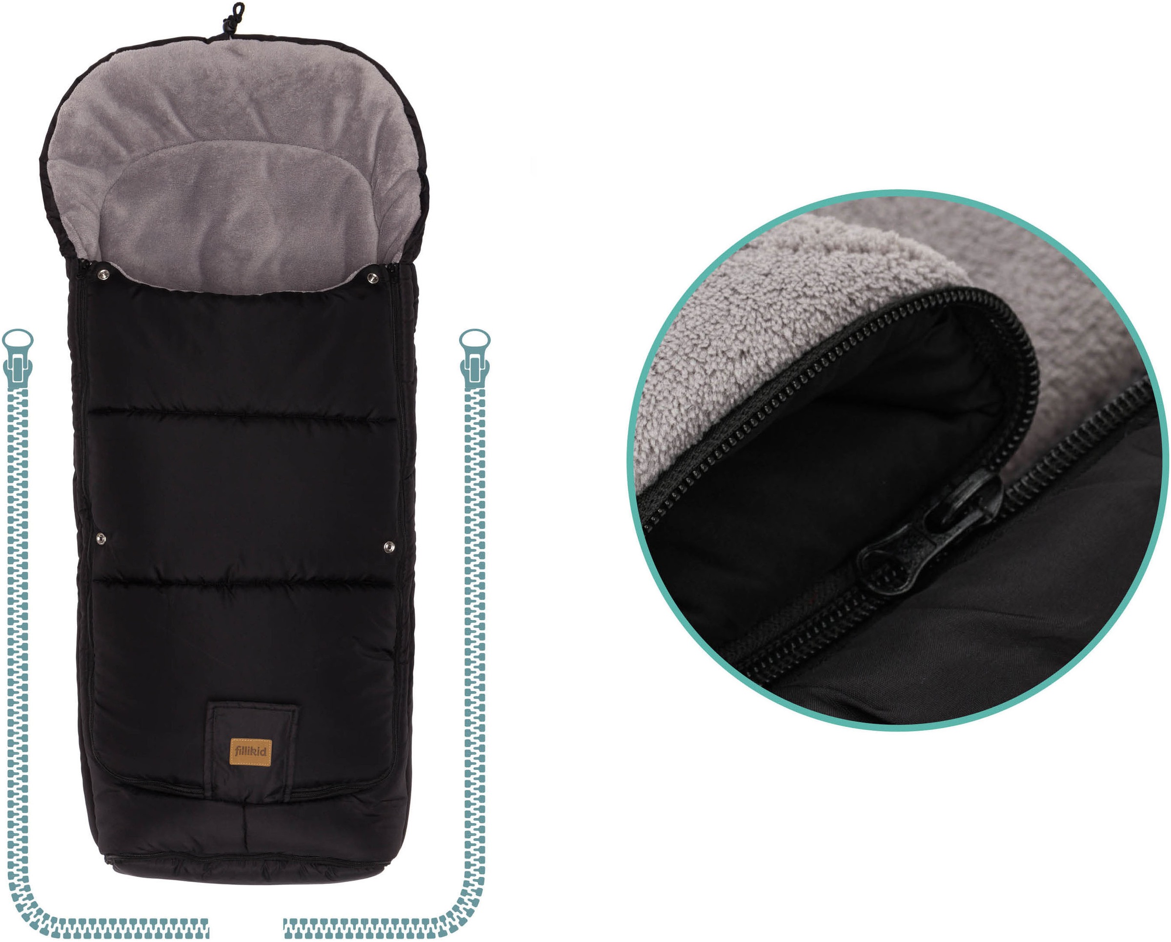 Fillikid Fußsack »Peak, Winterfußsack«