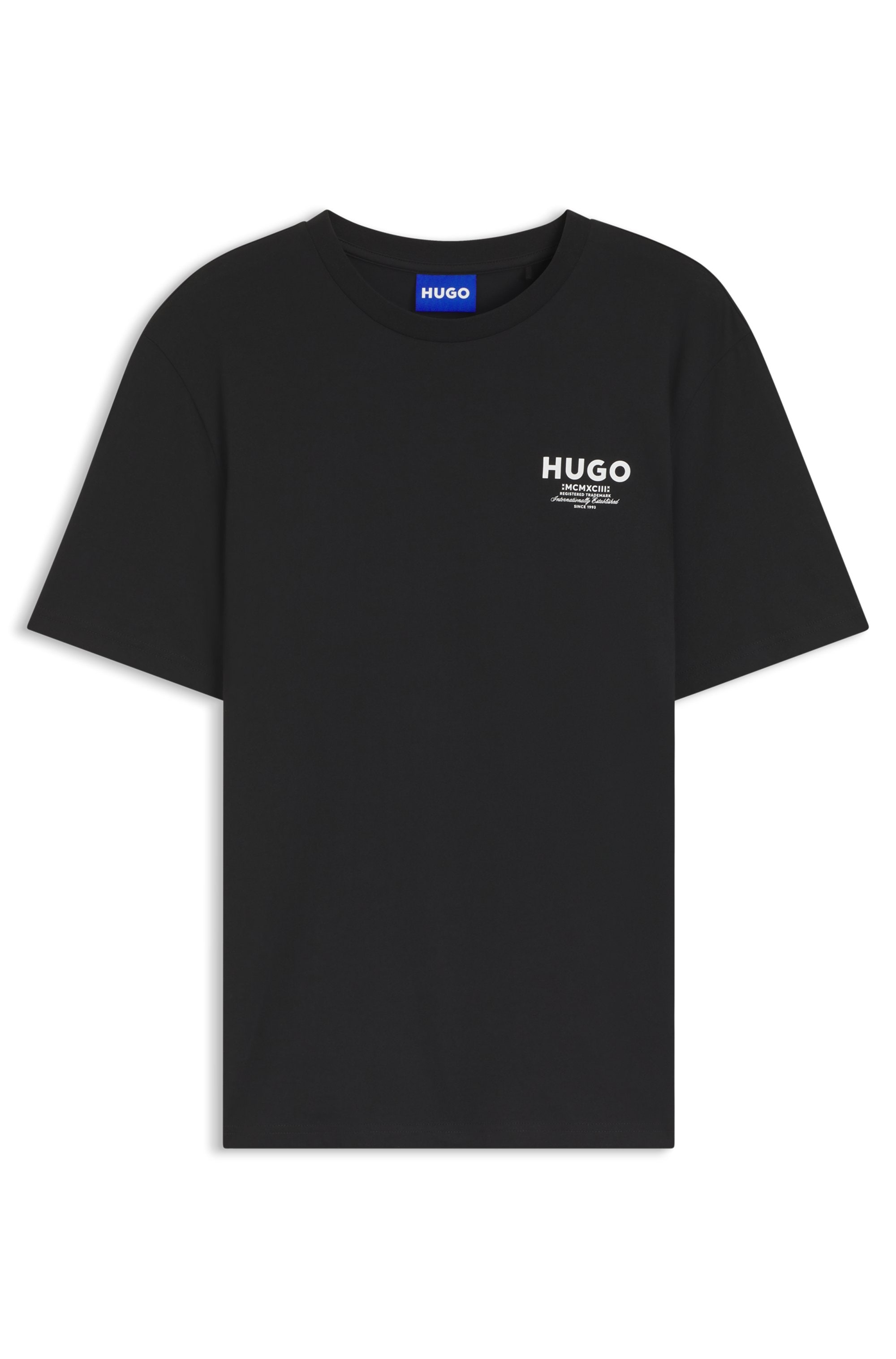 HUGO T-Shirt »Nesptee« Rundhalsausschnitt, Regular Fit, reine Baumwolle
