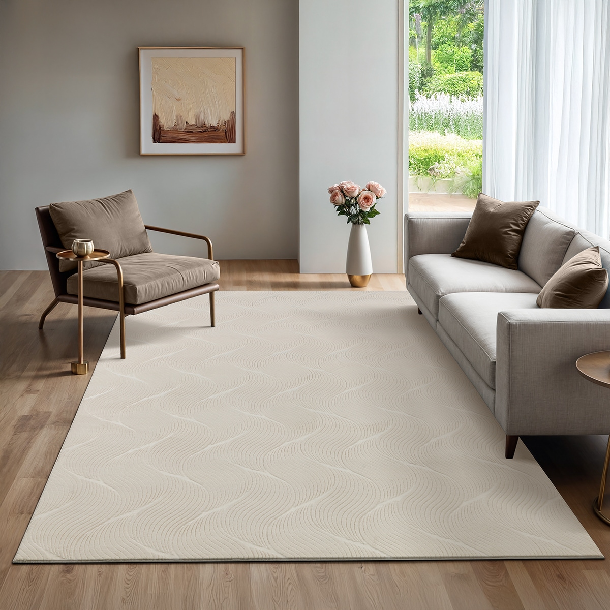 the carpet Teppich »Rio« rechteckig 8 mm Höhe weicher Wohnzimmer Teppich rutschfest 3D-Optik