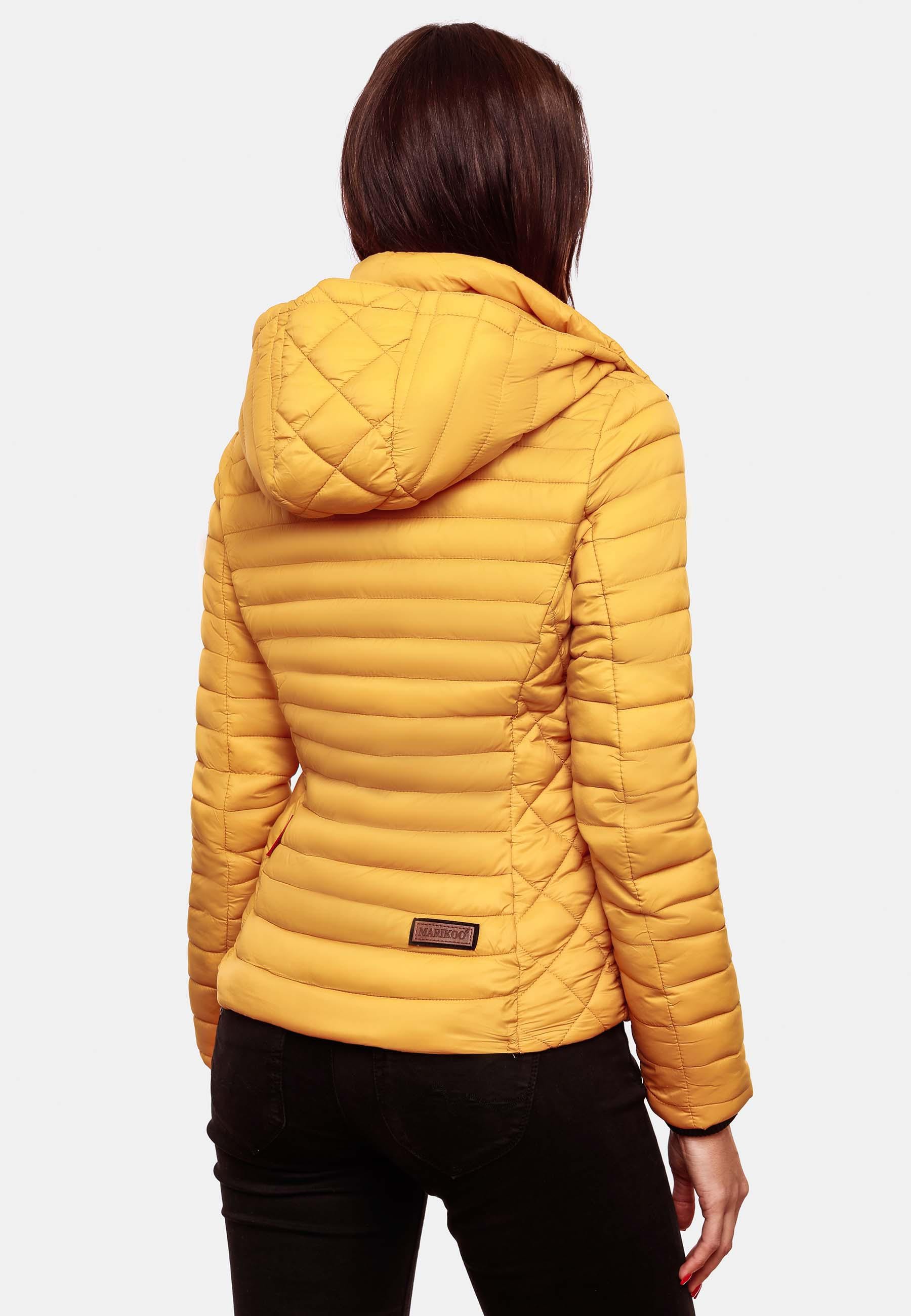 Marikoo Steppjacke »Steppjacke Samtpfote«, mit Kapuze, ultraleichte Übergangsjacke mit Kapuze