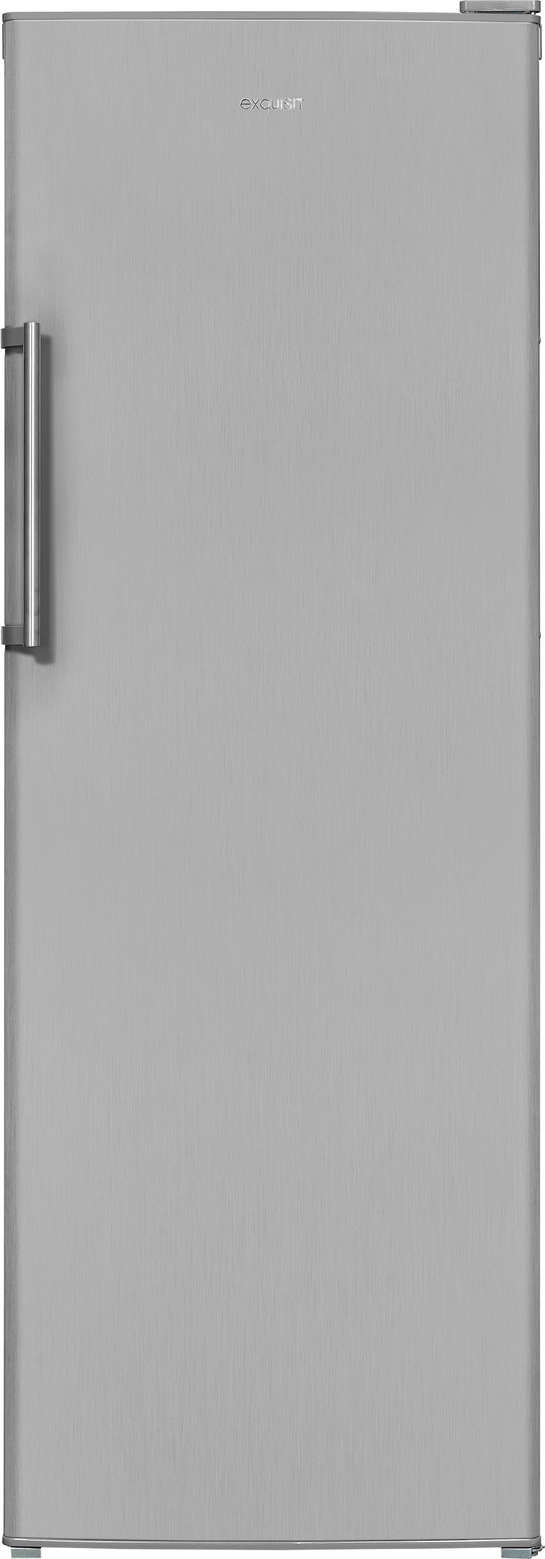 exquisit Gefrierschrank »GS280-H-040E inoxlook«, 173 cm hoch, 60 cm breit, 242 L Volumen, 4 Sterne Gefrieren