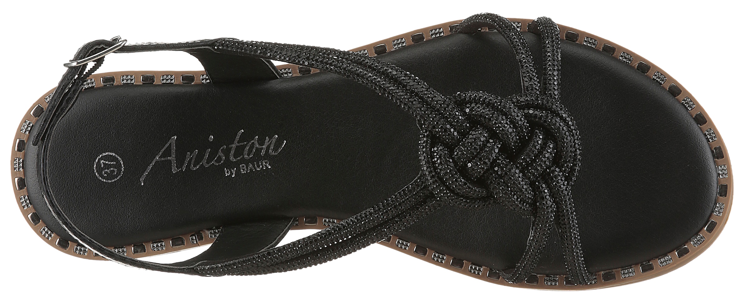 Aniston SHOES Sandale  Sommerschuh, Riemchensandale mit Glitzerdetails - NEUE KOLLEKTION