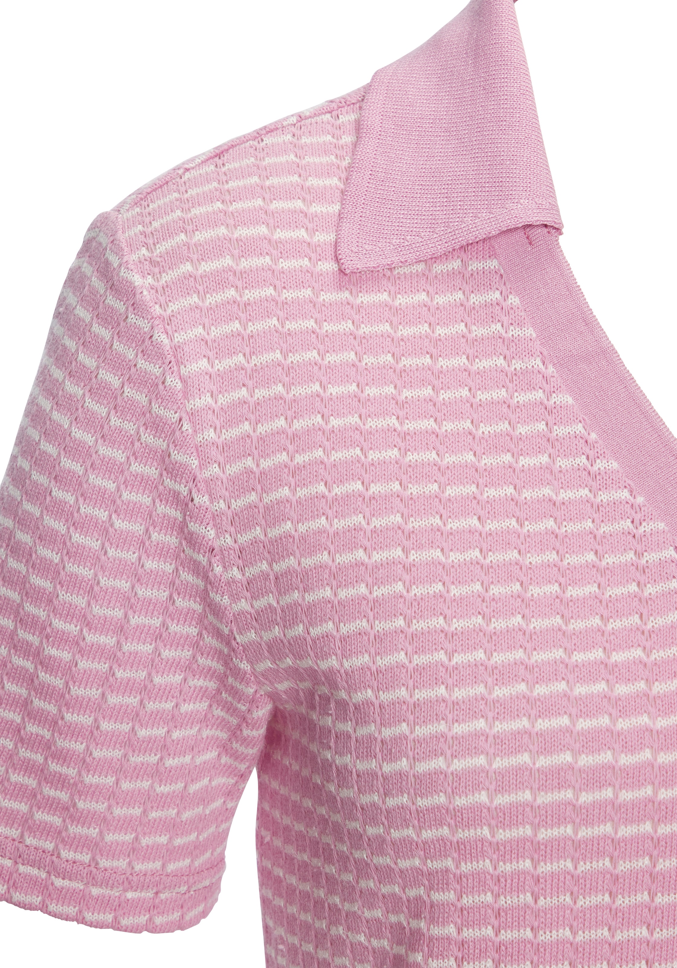 Vivance Poloshirt »aus strukturierter Strickqualität«, schöne Strick-Qualität