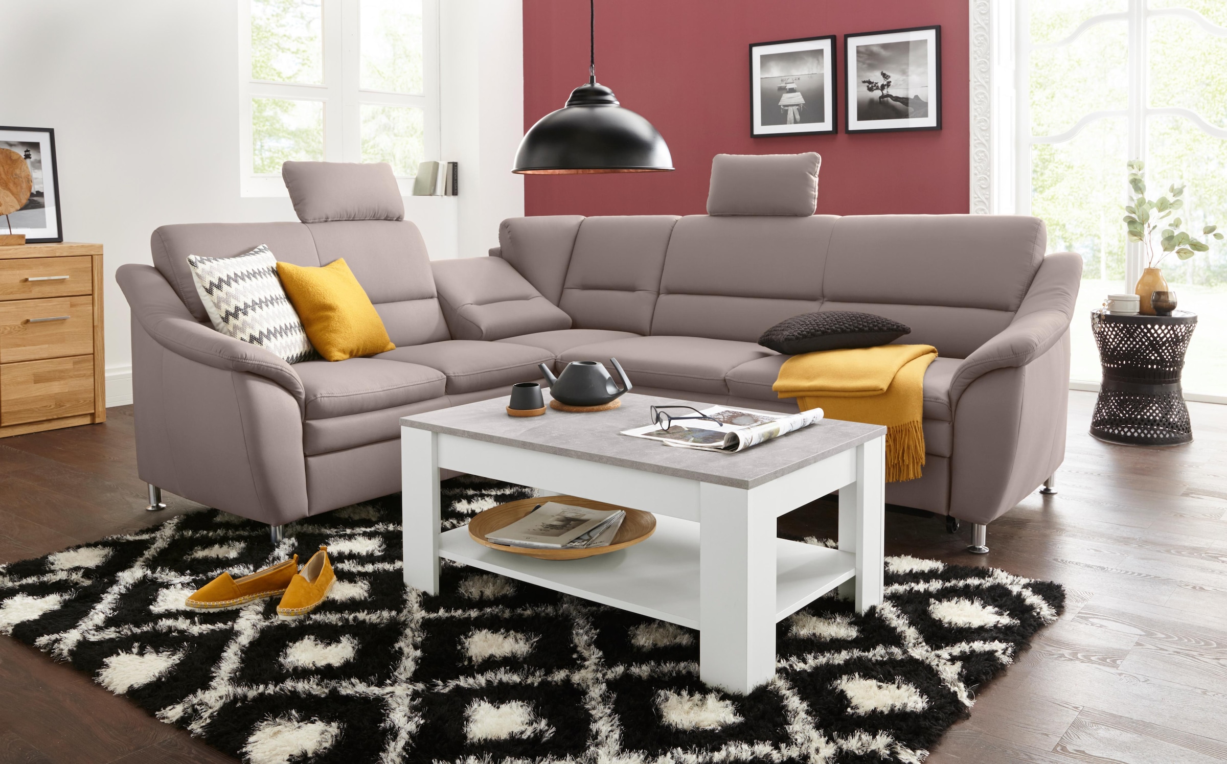 Homexperts Couchtisch »Zabona«, mit Ablageboden