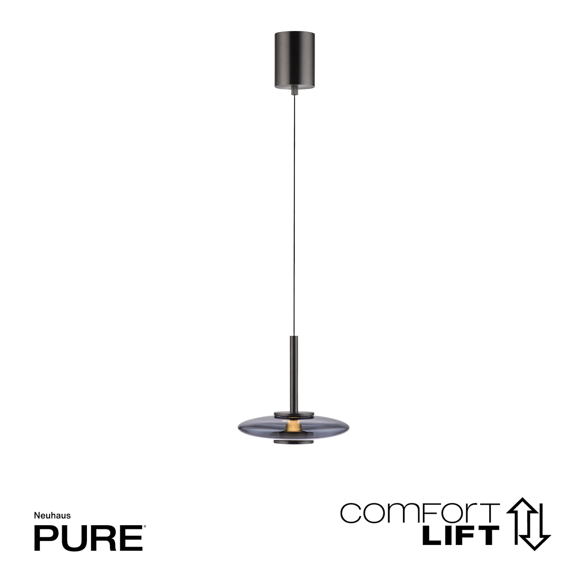 Neuhaus PURE LED Pendelleuchte »PURE Vitrum« LED-Board 1 Stk. Warmweiß Comfort Lift, dimmfähig über separaten Tronicdimmer