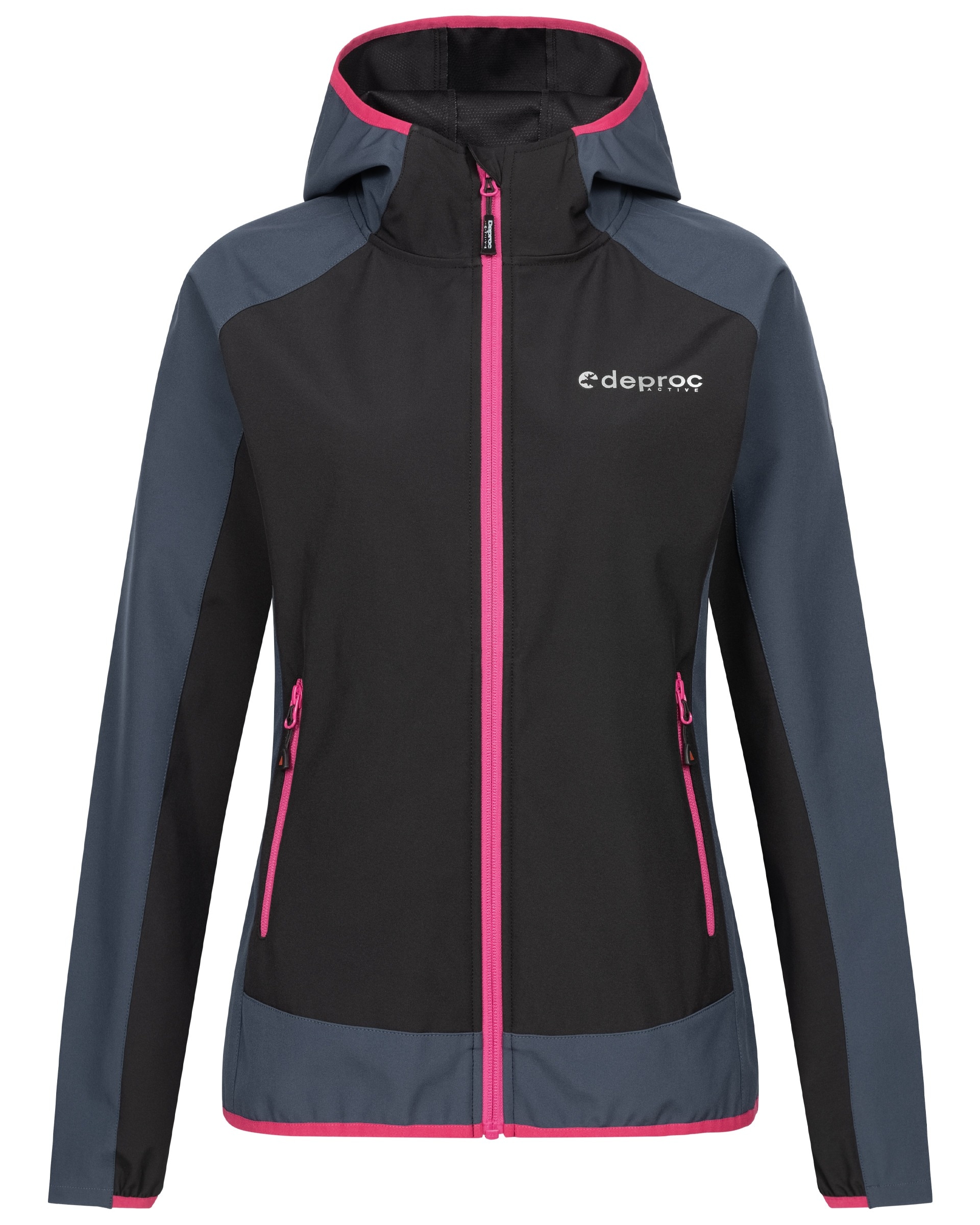 DEPROC Active Softshelljacke »XLight KELOWNA WOMEN« mit Kapuze auch in Großen Größen erhältlich
