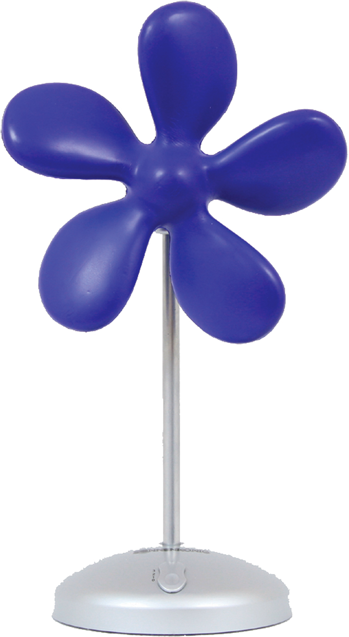 Tischventilator »Flower Fan blau«, 3 Ventilationsstufen, einfache Bedienung