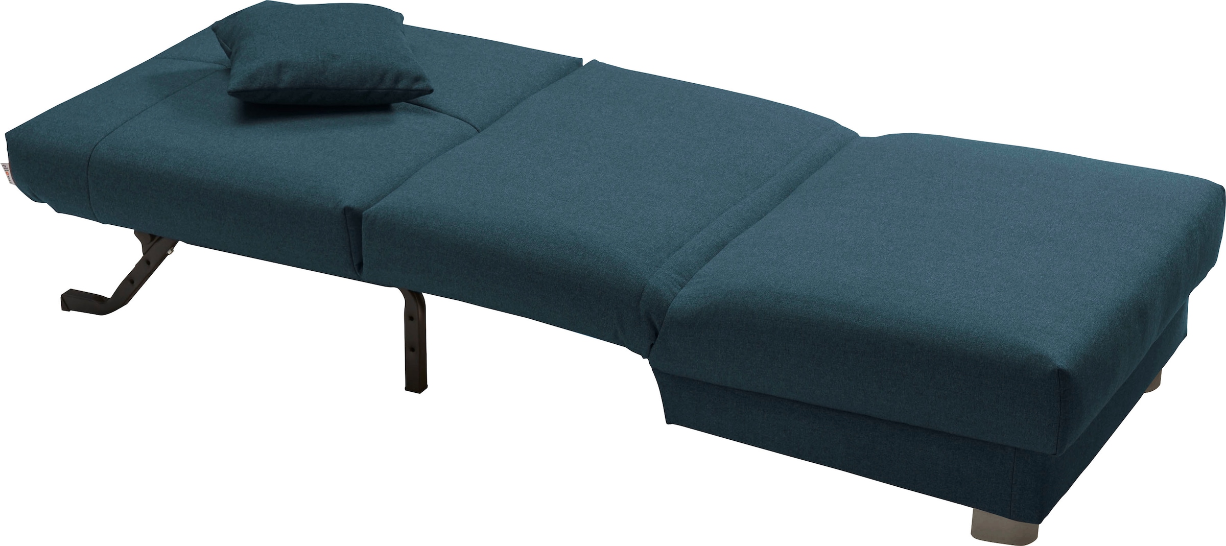 ell + ell Schlafsofa »Enny« Liegefläche Breite 80 cm, Liegehöhe 45 cm, Füße alufarben, Rückenlehne