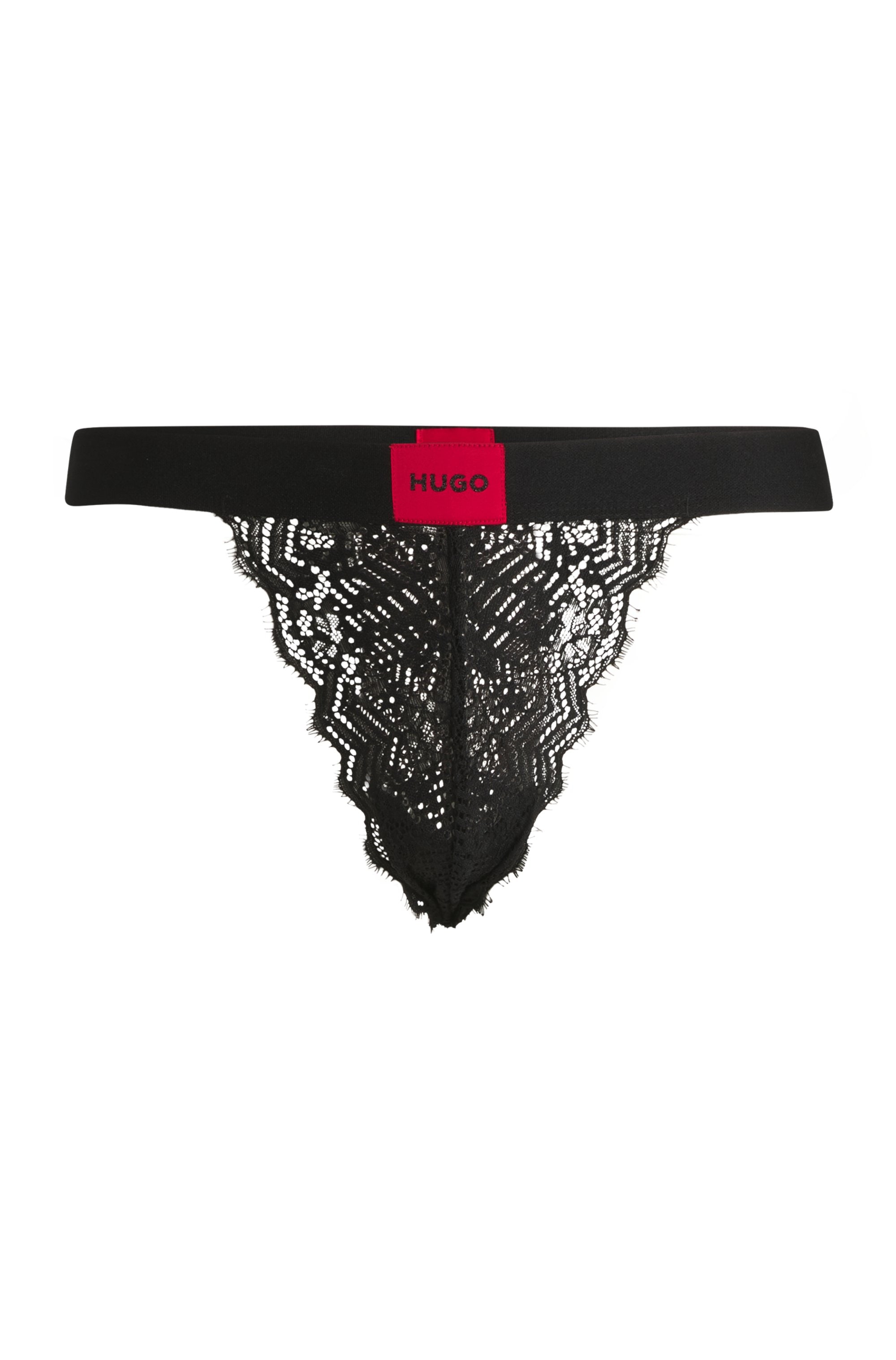 HUGO T-String »THONG LACE«, mit Hugo-Label am Bündchen